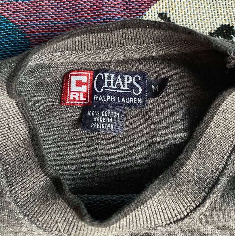 Chaps Ralph Lauren × Polo Ralph Lauren × Vintage Mens Vintage Chaps Polo Ralph Lauren USA Sweatshirt big logo Size US M / EU 48-50 / 2 - 6 Thumbnail