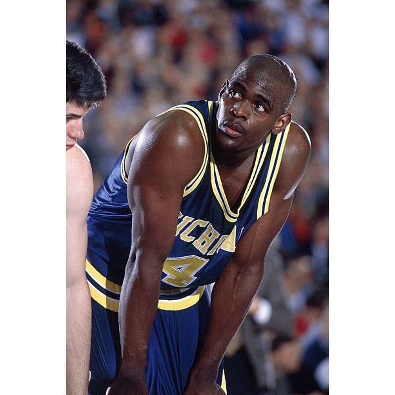 NCAA × Starter WEBBER Michigan Wolverines 90 MAJESTIC jersey basketball vtg Size US XL / EU 56 / 4 - 3 Thumbnail