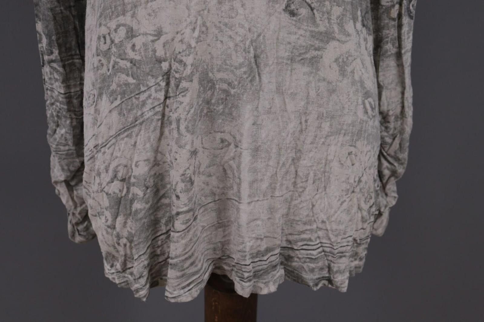 Bottega Veneta Bottega Gray Printed Velour Smoked Tunic Short Dress Size M / US 6-8 / IT 42-44 - 3 Thumbnail