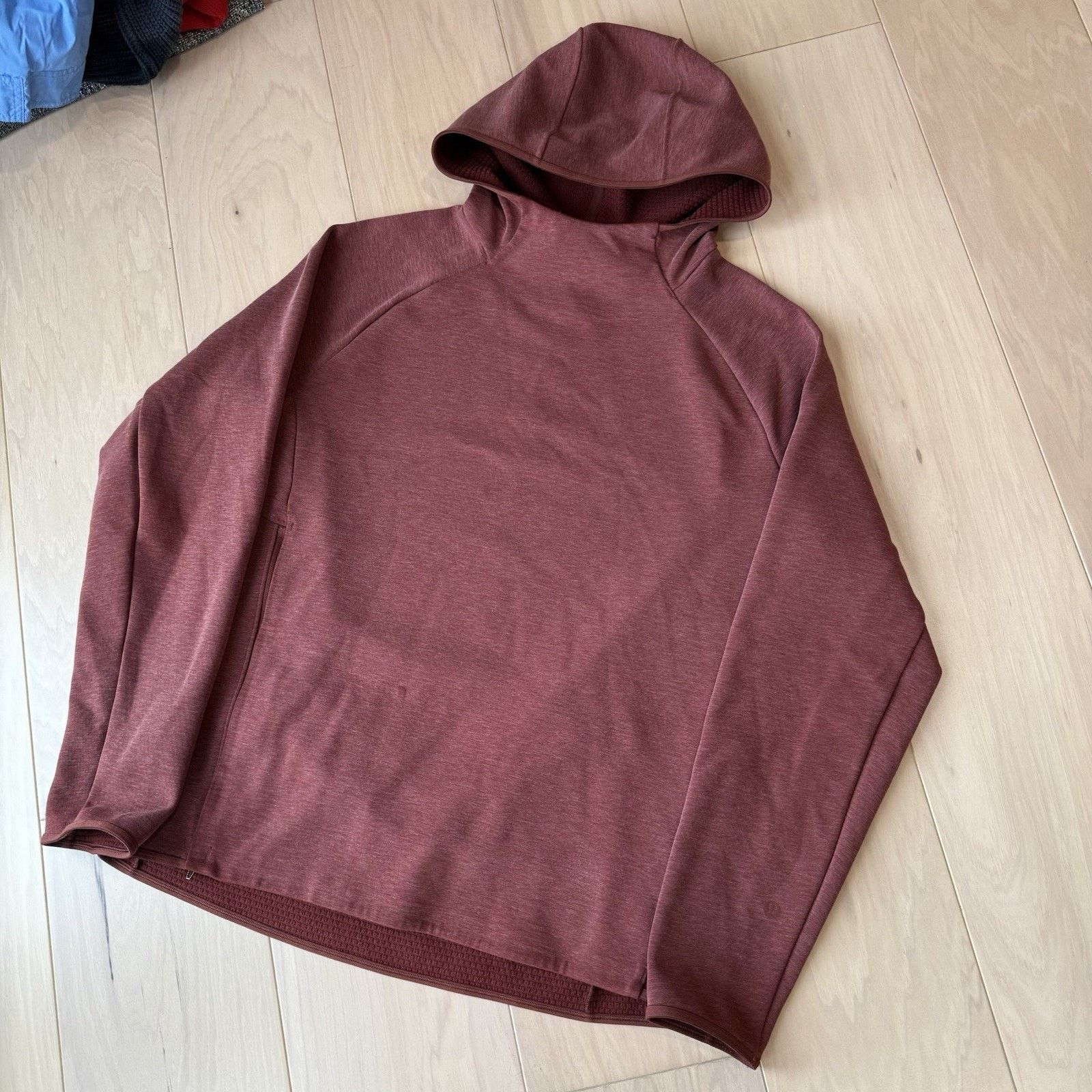 Lululemon Lululemon Gridliner Fleece Hoodie Rust Red Pullover Workout Size US M / EU 48-50 / 2 - 8 Thumbnail