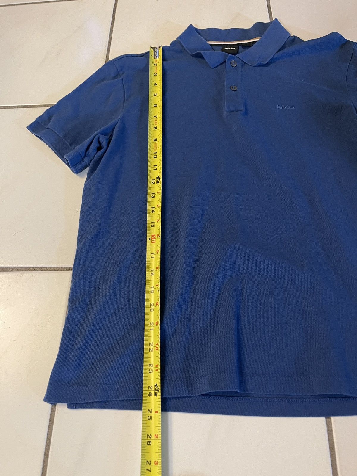 Hugo Boss Hugo Boss Short Sleeve Polo Shirt Men's Large Blue Designer Size US L / EU 52-54 / 3 - 6 Thumbnail