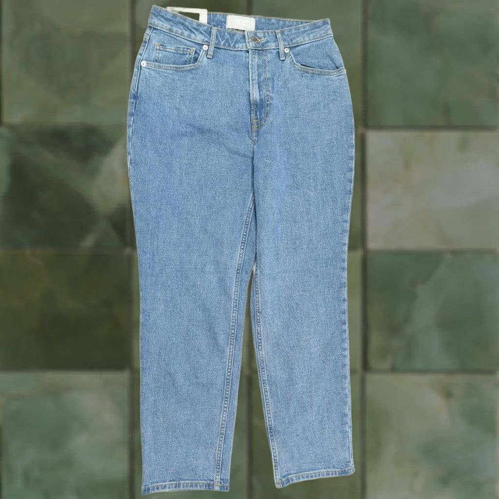 Everlane VINTAGE The Curvy Cheeky Jeans Womens 30R Blue Straight Leg High Rise Denim Size 30" / US 8 / IT 44 - 1 Thumbnail