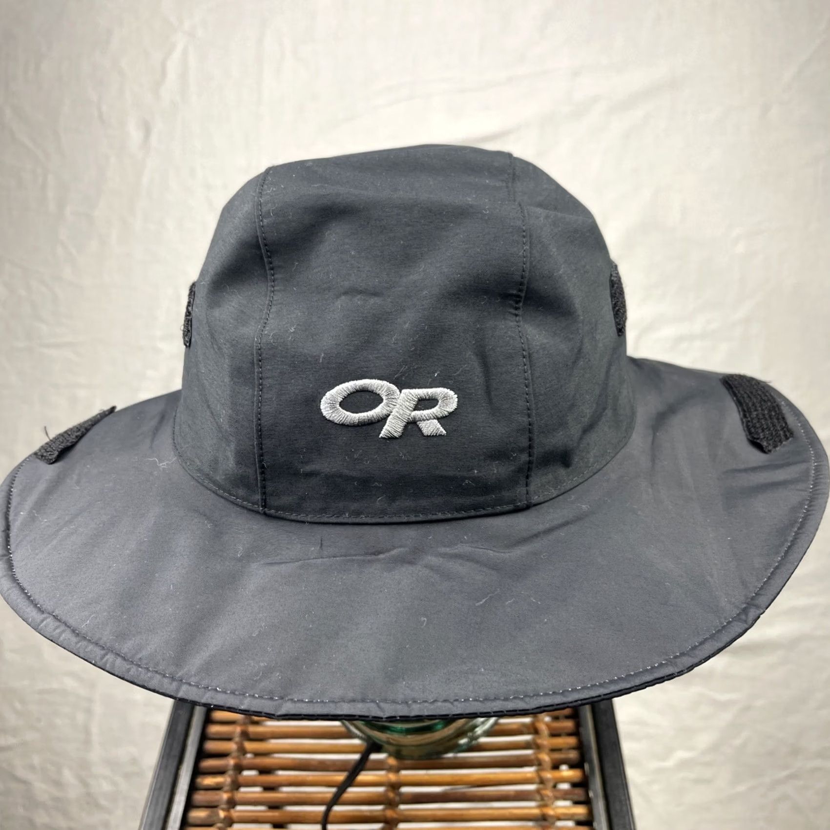Outdoor Research Outdoor Research Hat Mens Medium Black Seattle Sombrero Rain Bucket Waterproof Bucket Hat Mens Black Outdoor Research 80s? Size ONE SIZE - 3 Thumbnail