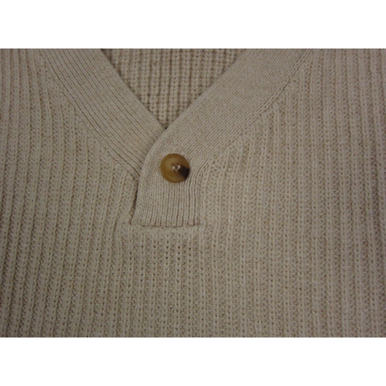 Vintage VINTAGE Siegfried Sweater Mens XLT Henley Brown Cotton Knit 90s Preppy Big & Tall Size US XL / EU 56 / 4 - 3 Thumbnail