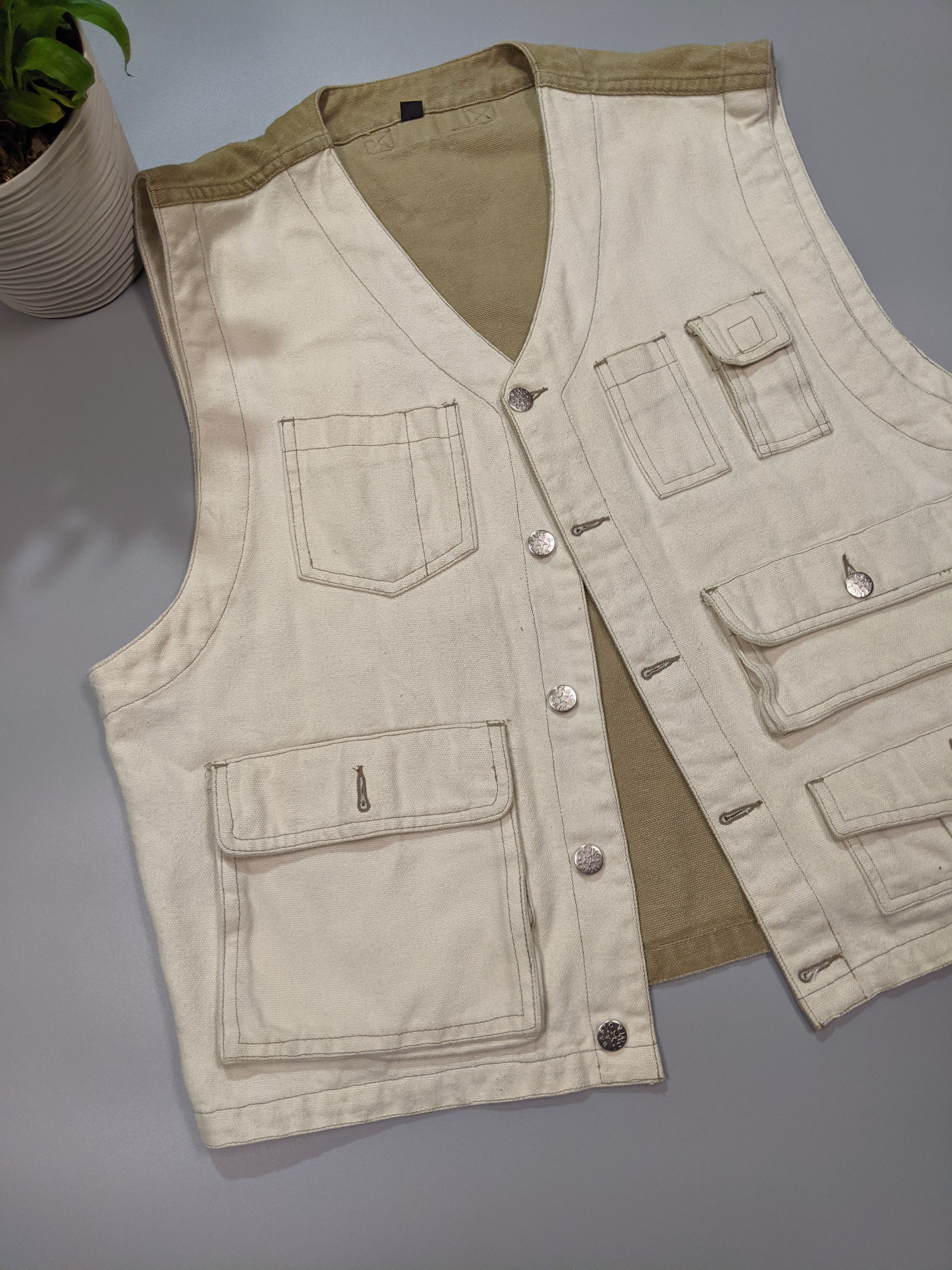 Vinci × Vintage VINCI Biege Sleeveless Vest Size M 48/50 Classic Outdoor Size US M / EU 48-50 / 2 - 3 Thumbnail