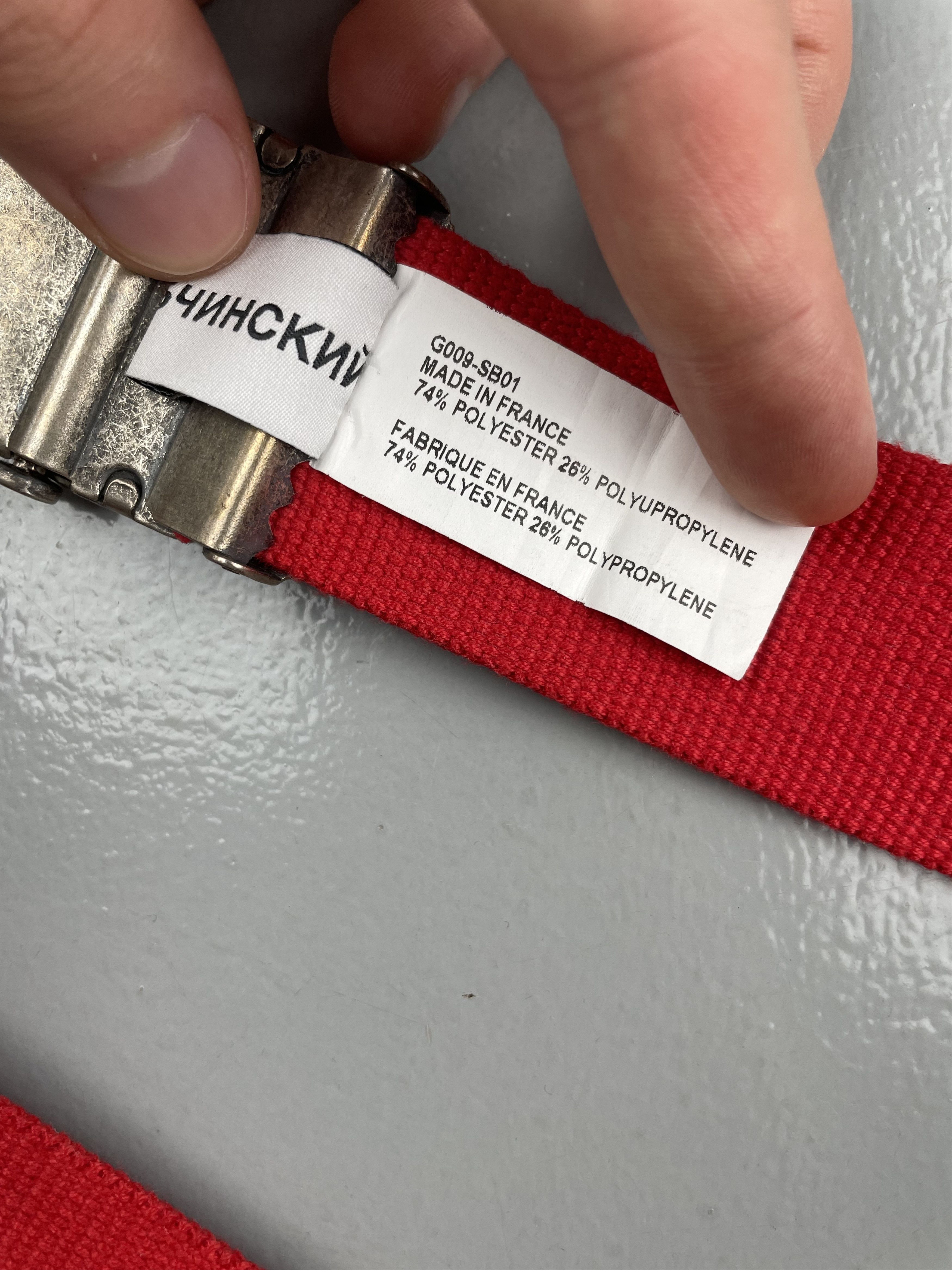 小物 2016A/W gosha rubchinskiy LOGO BELT RED Gosha Rubchinskiy A/W 2016 logo belt