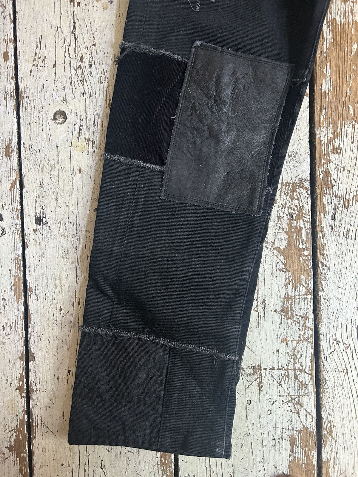 Junya Watanabe Junya Watanabe black denim patchwork jeans Size US 30 / EU 46 - 2 Thumbnail