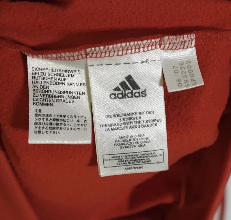 Adidas Bayern Munich Adidas 2007/08 Training Sweat Sz Medium Red Size US M / EU 48-50 / 2 - 7 Thumbnail