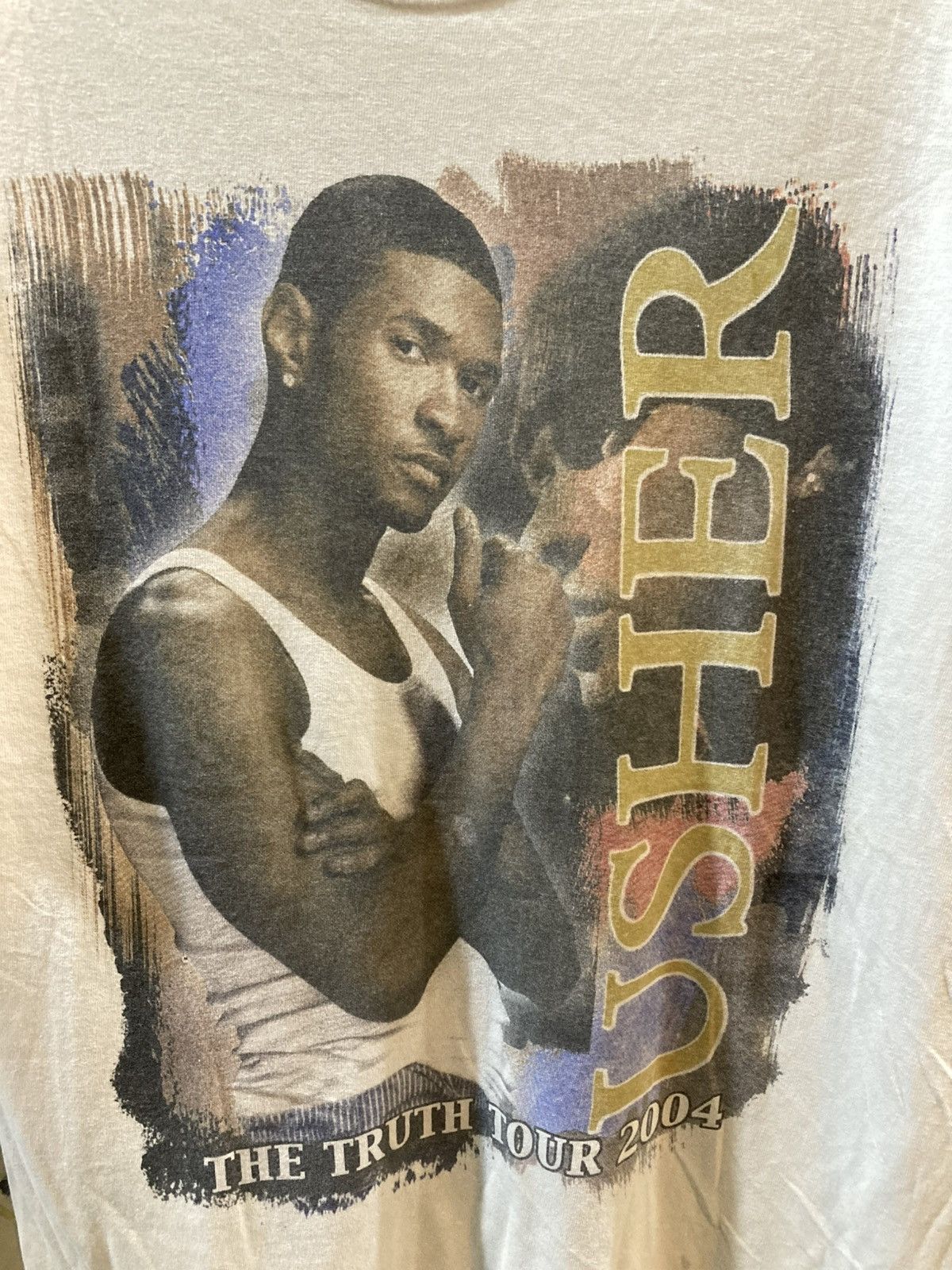 Band Tees Vintage Usher T shirt Size US XL / EU 56 / 4 - 2 Thumbnail