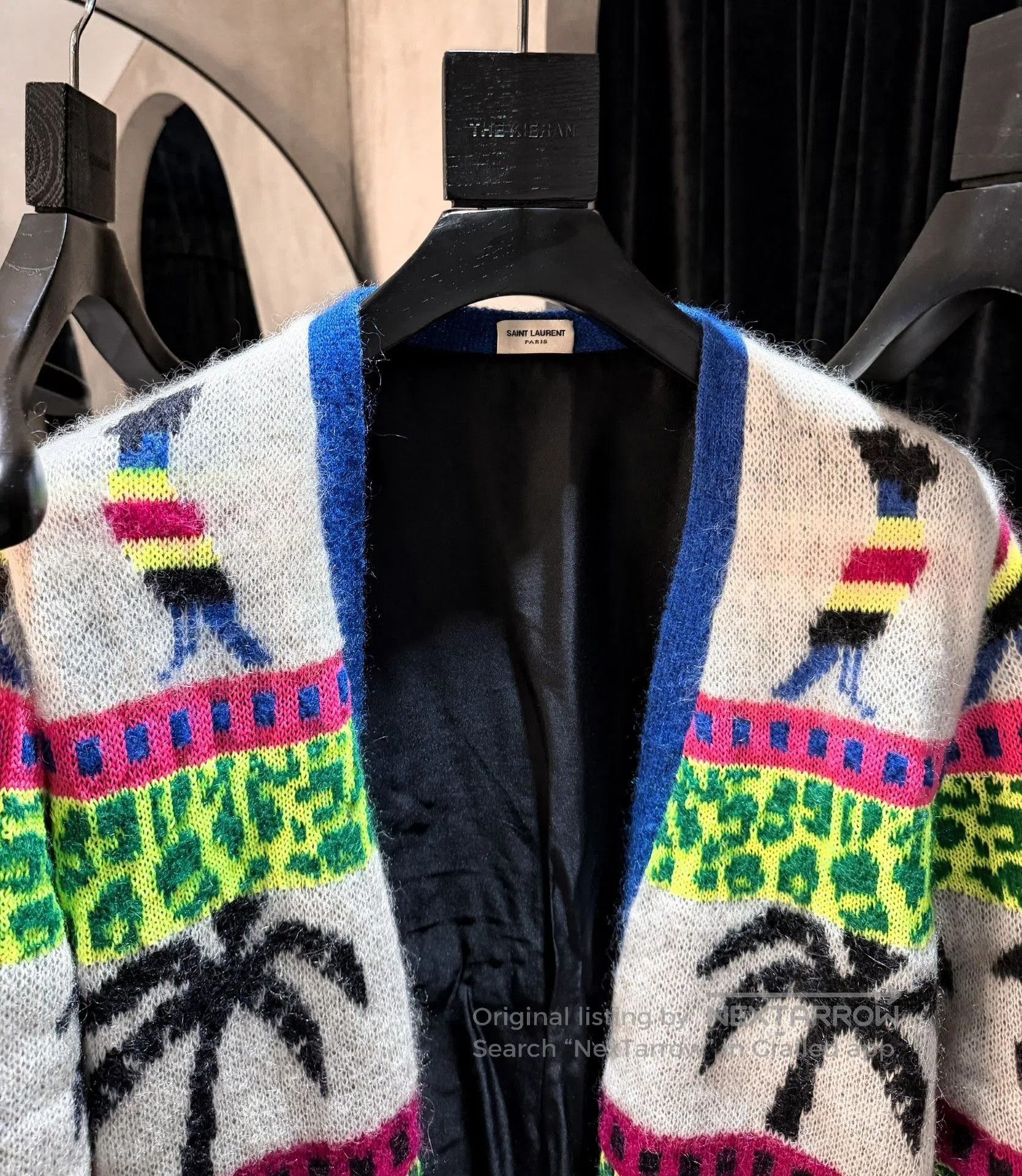 Saint Laurent Paris Saint Laurent GD Palm Tree Cardigan. Size US M / EU 48-50 / 2 - 2 Thumbnail