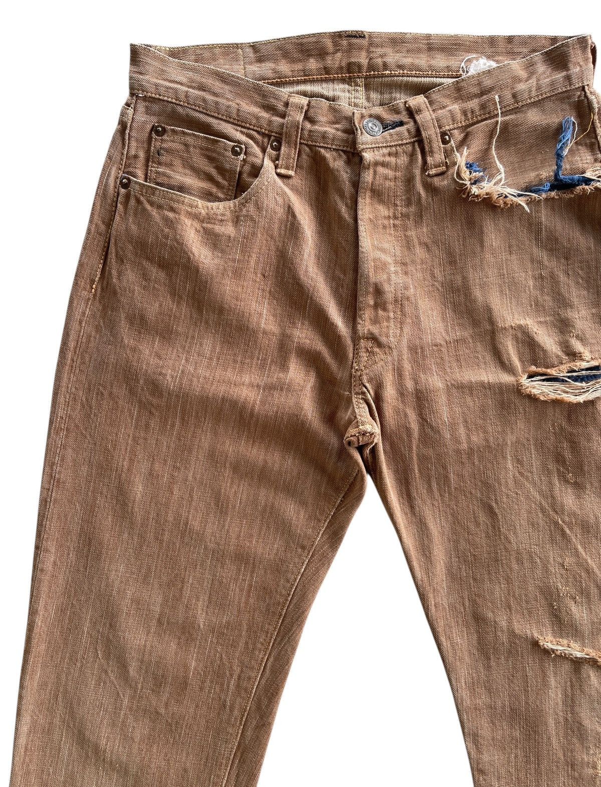 Sugar Cane Sugar Cane Okinawa Distressed Toyo Enterprise Denim Size US 29 - 5 Thumbnail