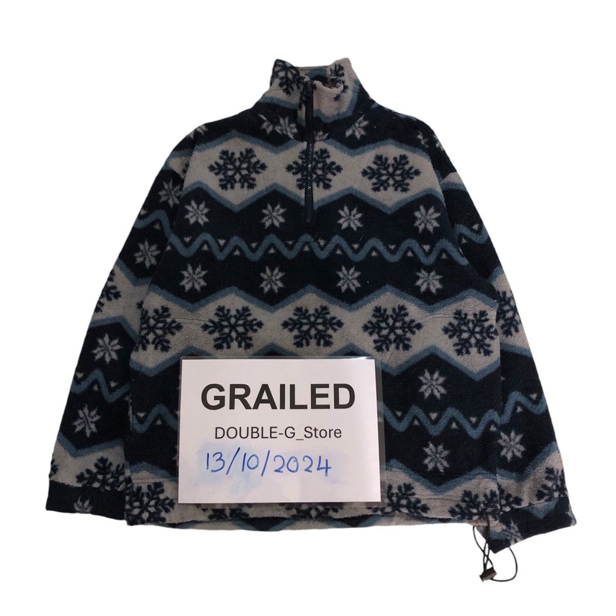 Japanese Brand 📌Vintage Half Zipper Fleece Jacket Native Navajo Our Pride Size US M / EU 48-50 / 2 - 1 Thumbnail