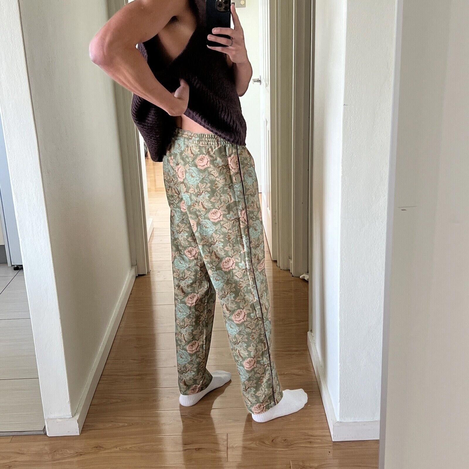 H&M H&M John Boyega mens pant trouser floral 32 green 30 small s Size US 30 / EU 46 - 4 Thumbnail