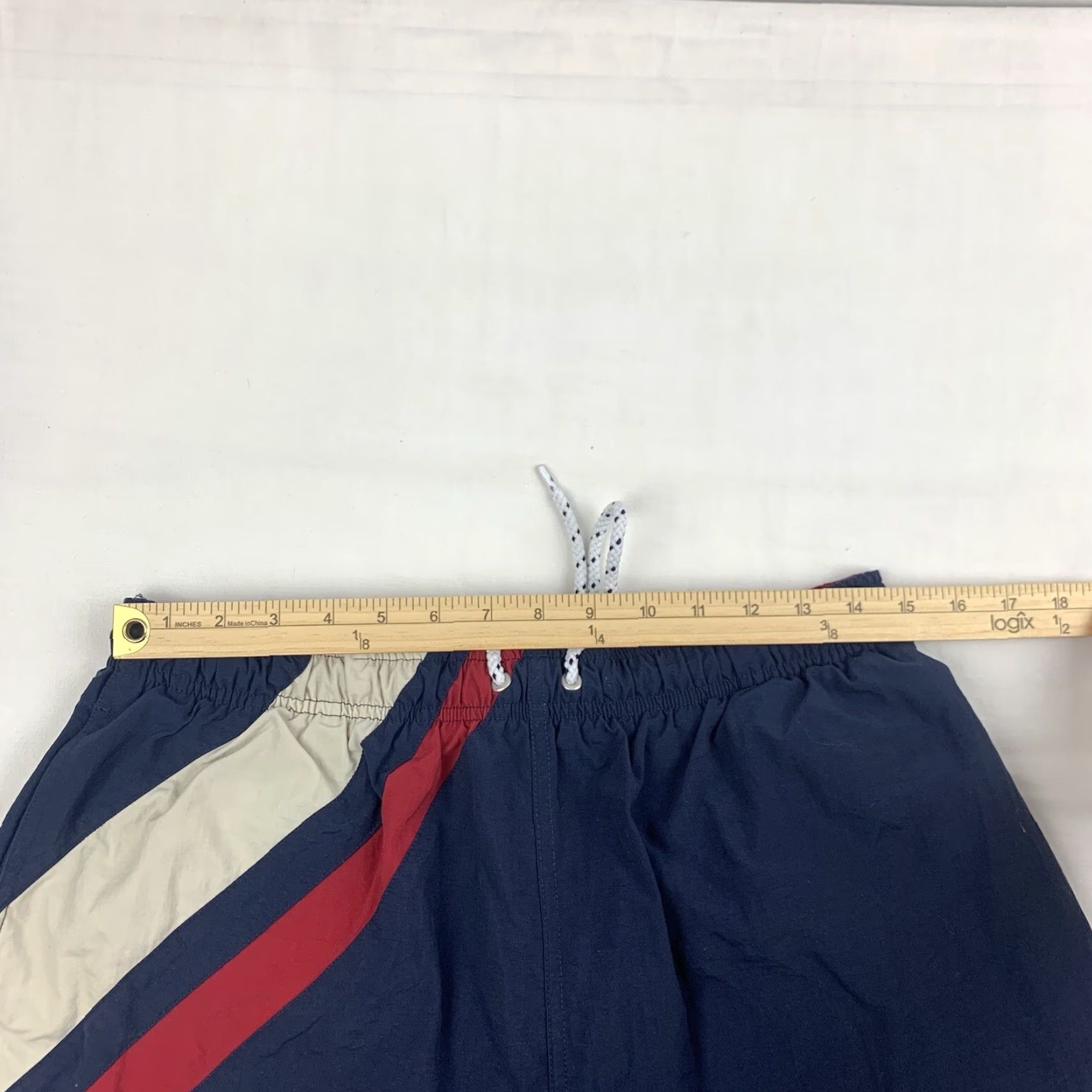 Tommy Hilfiger Vintage Tommy Hilfiger Swim Trunks Adult Large Blue Logo Flag Embroider 90s USA Size US 33 - 7 Thumbnail
