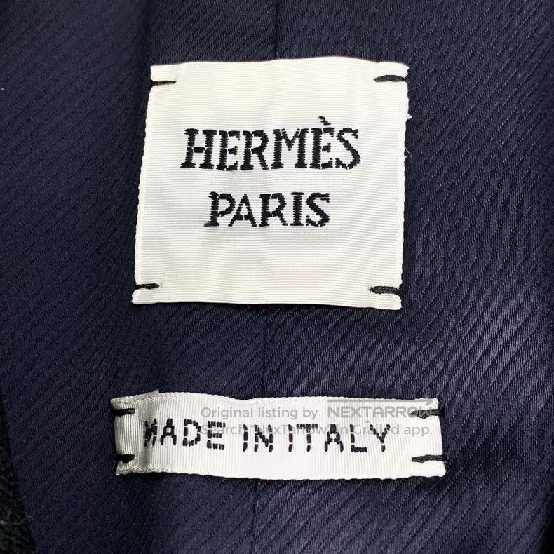 Hermes Hermes Black V-neck double-breasted waist-cinched blazer Size XXS / US 00 / IT 34 - 5 Thumbnail
