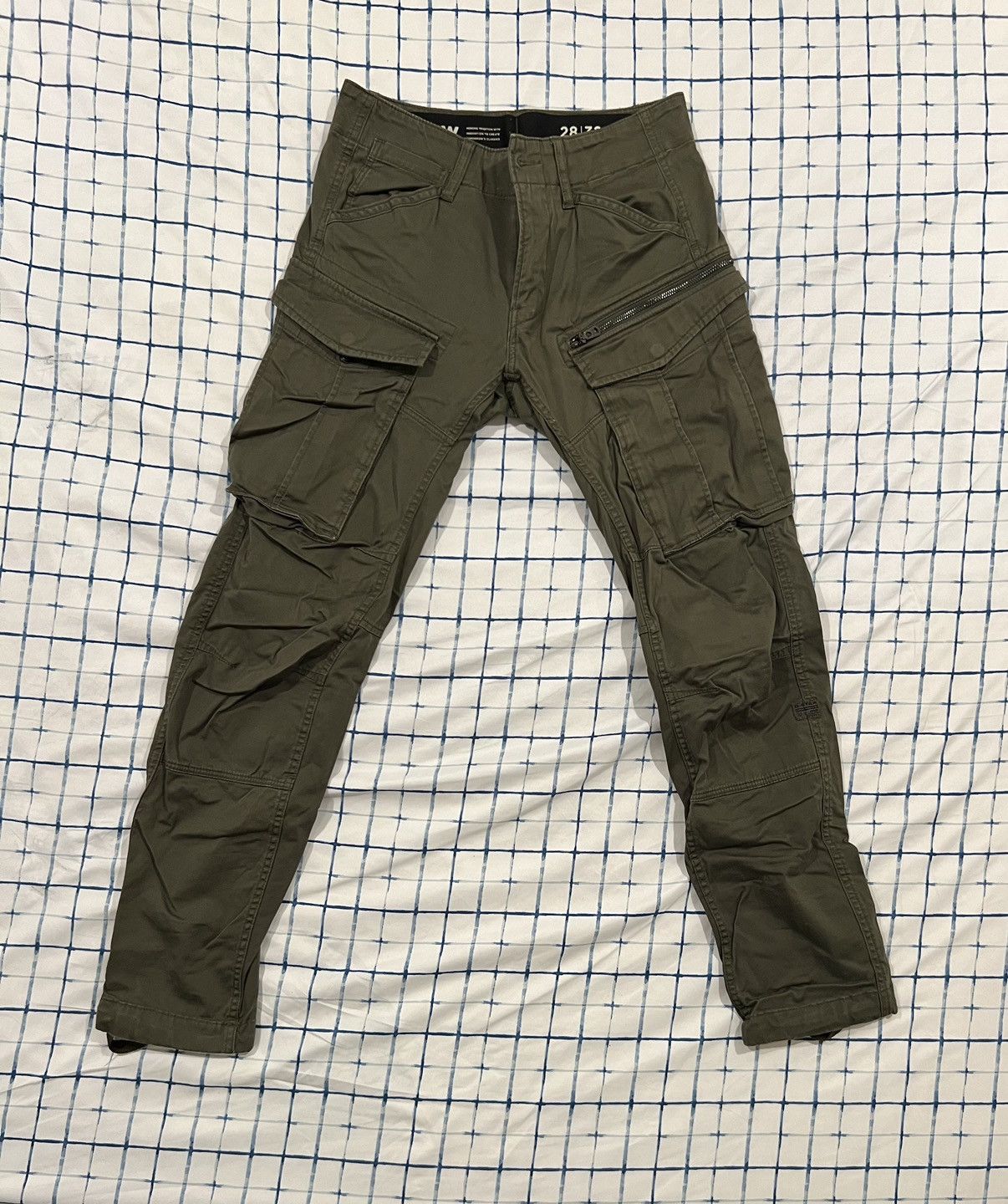 Japanese Brand × Vintage G-Star RAW Rovic Zip 3D Regular Tapered Cargo Pants Size US 28 / EU 44 - 2 Thumbnail