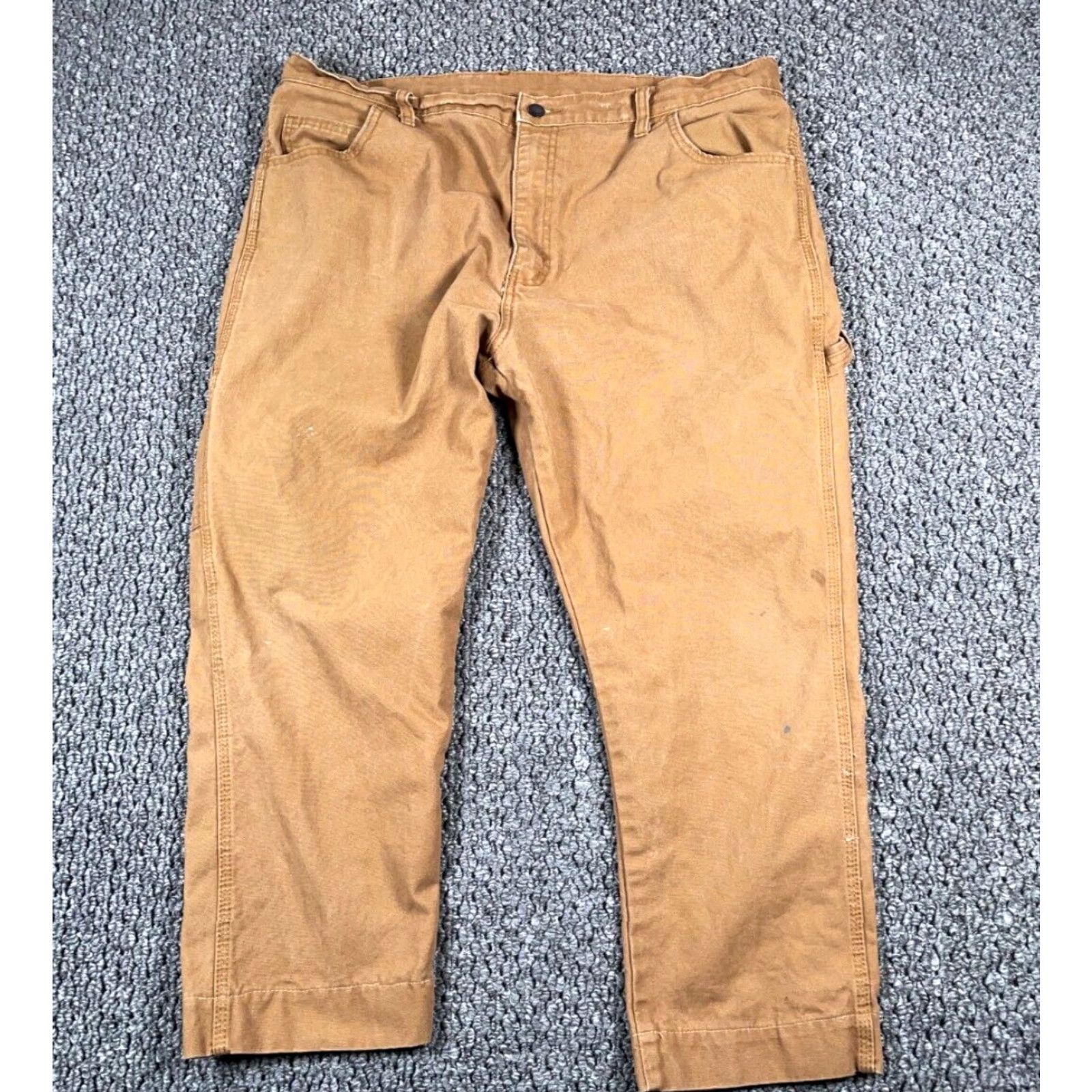 Dickies Dickies Distressed Canvas Carpenter Pants Men's 38 x 25 Brown Workwear Paint Size US 38 / EU 54 - 2 Thumbnail