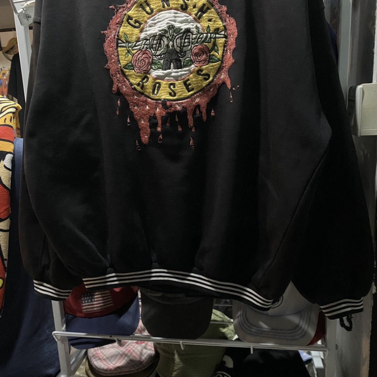 Guns N' Roses VINTAGE Guns N’ Roses Big Logo Embroidered Bomber Jacket Size US XL / EU 56 / 4 - 5 Thumbnail