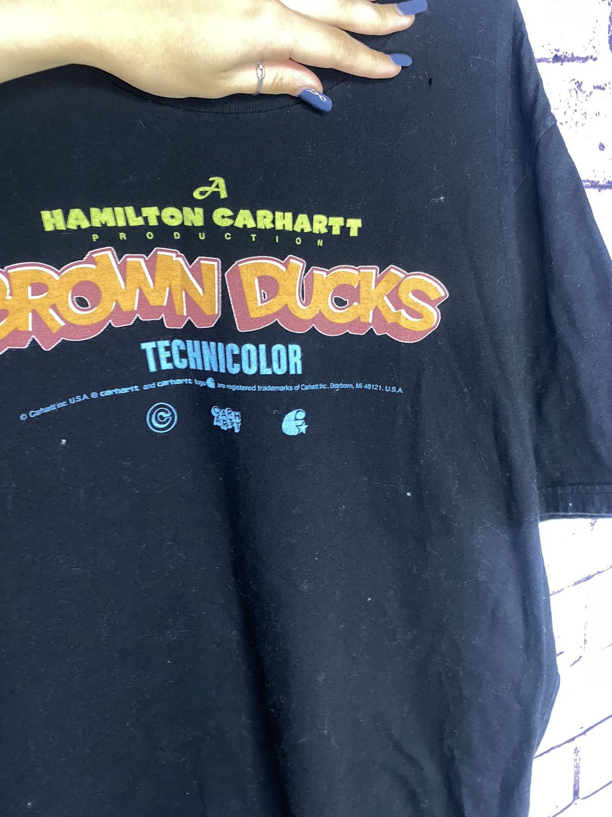 Carhartt MENS Carhartt Brown Ducks tee Overprint Logo T-Shirt Size US XL / EU 56 / 4 - 5 Thumbnail