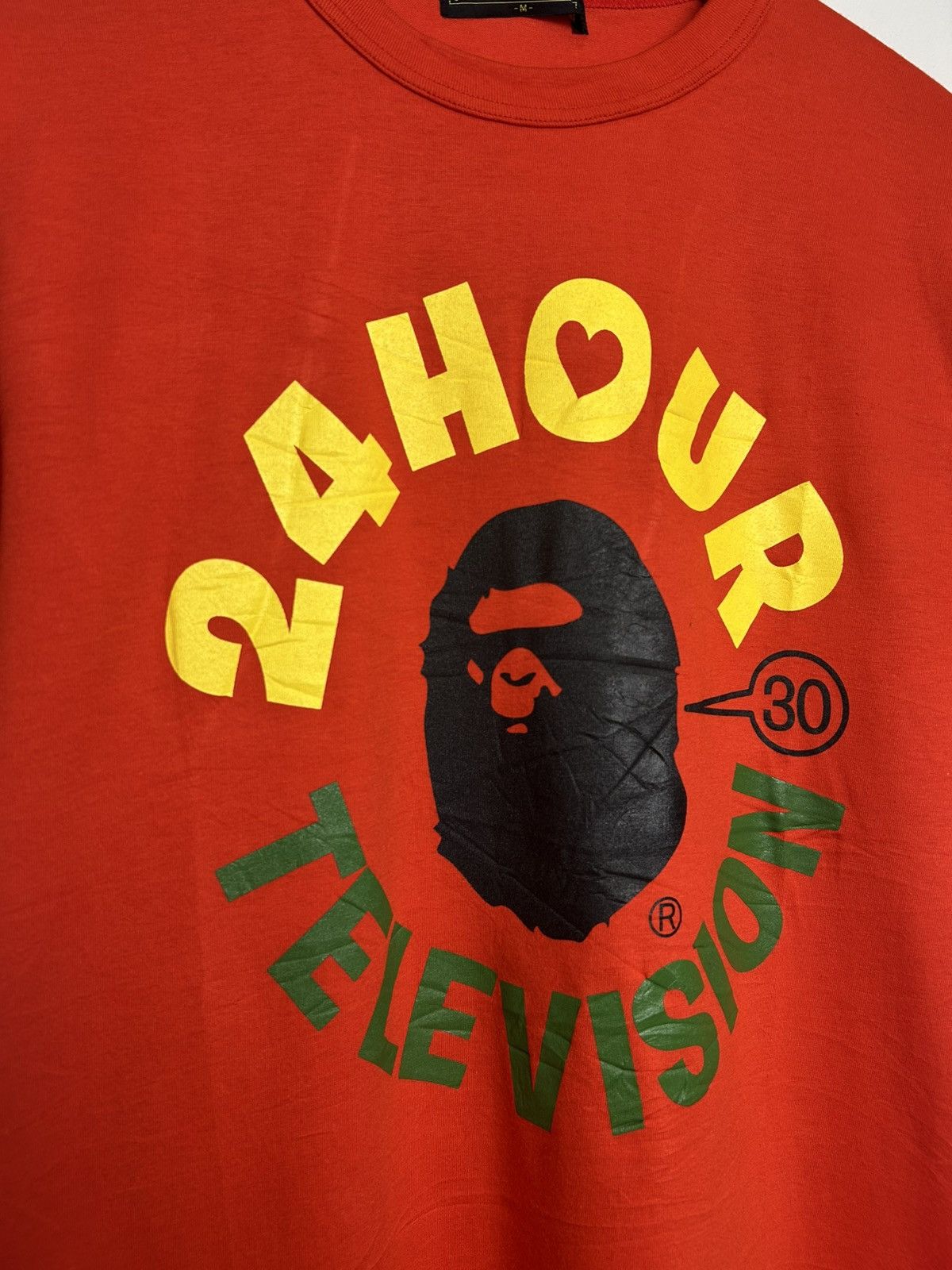 Bape 24 hour television X A Bathing Ape tee Size US M / EU 48-50 / 2 - 4 Thumbnail