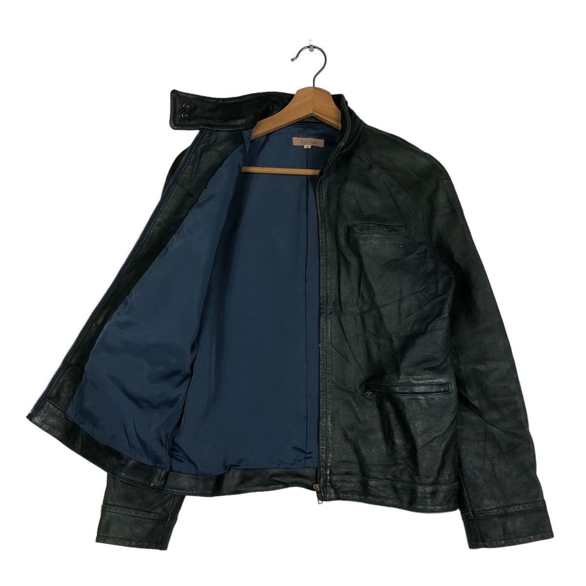 Hysteric Glamour 🔥CROPPED BIKER LEATHER JACKET FRUIT CAKE CAFE RACER WEAR Size US M / EU 48-50 / 2 - 13 Thumbnail