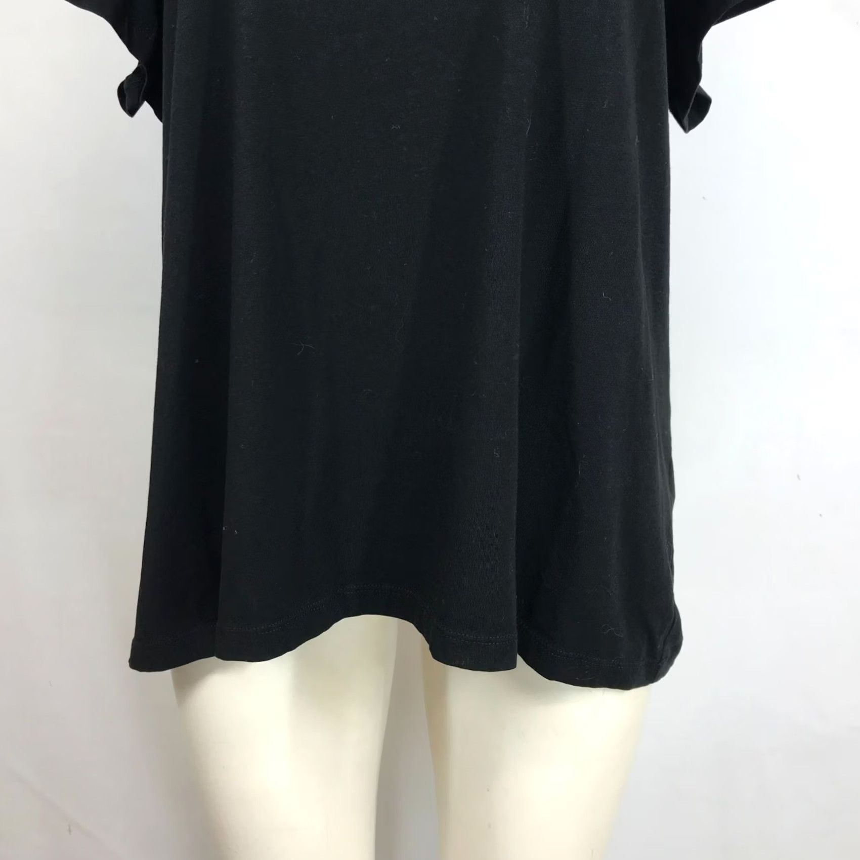 Vintage CHICO'S Black Short Sleeve Pima Cotton Blend Ultimate T-Shirt Womens Size 3 Size XS / US 0-2 / IT 36-38 - 3 Thumbnail