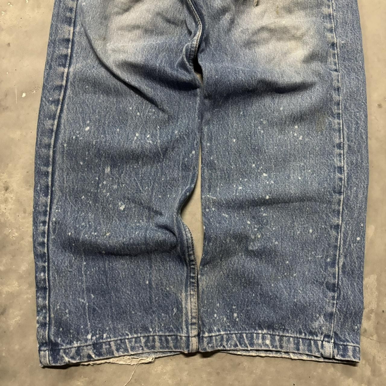 Levi's × Vintage Crazy Vintage 90s Grunge Levi’s 501 Faded Medium Wash Distressed Denim Jeans! Size US 36 / EU 52 - 6 Thumbnail