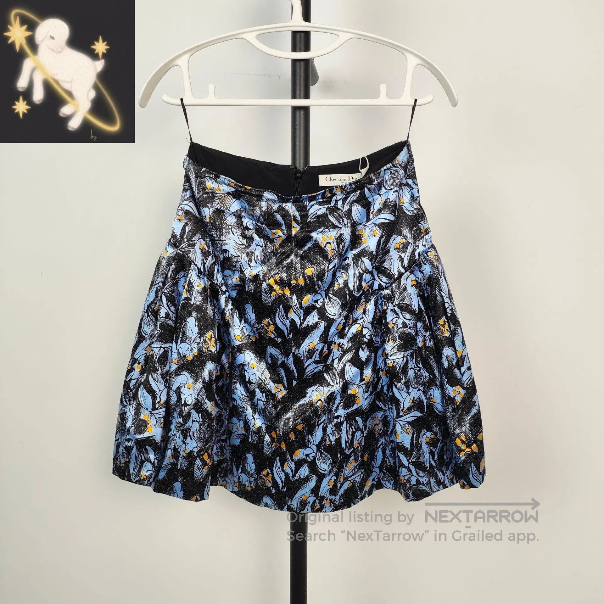 Dior Dior Autumn and Winter Silk Embroidered Print Skirt| Size 33" - 1 Thumbnail