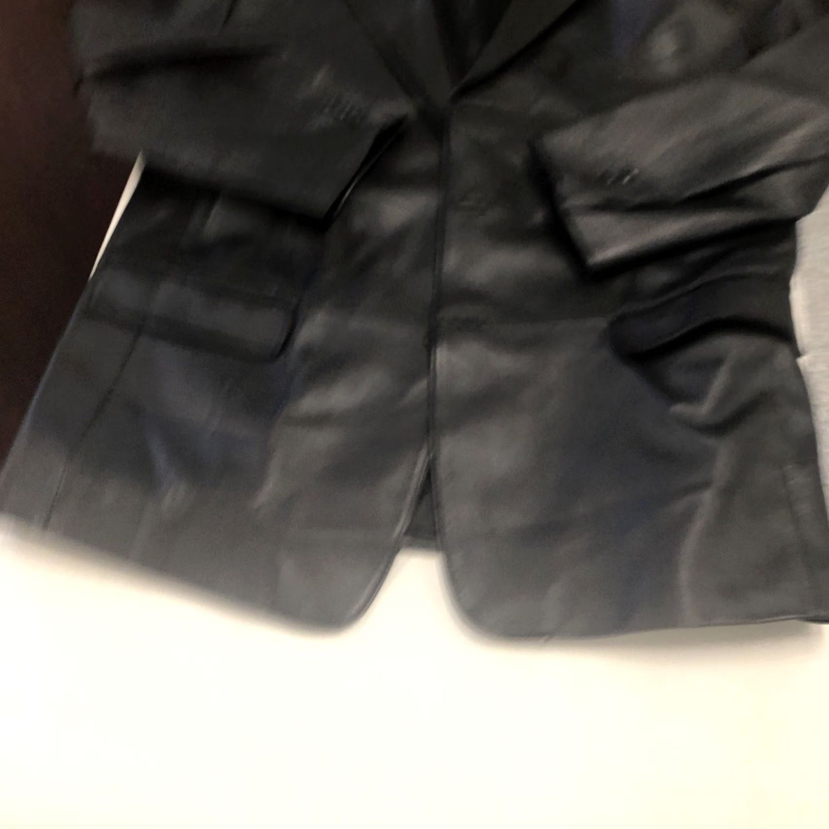 Vintage J. Ferrar Men's Leather Jacket - XL - Black - Coat/Jacket - Genuine Leather - Regular Fit Size US XL / EU 56 / 4 - 2 Thumbnail