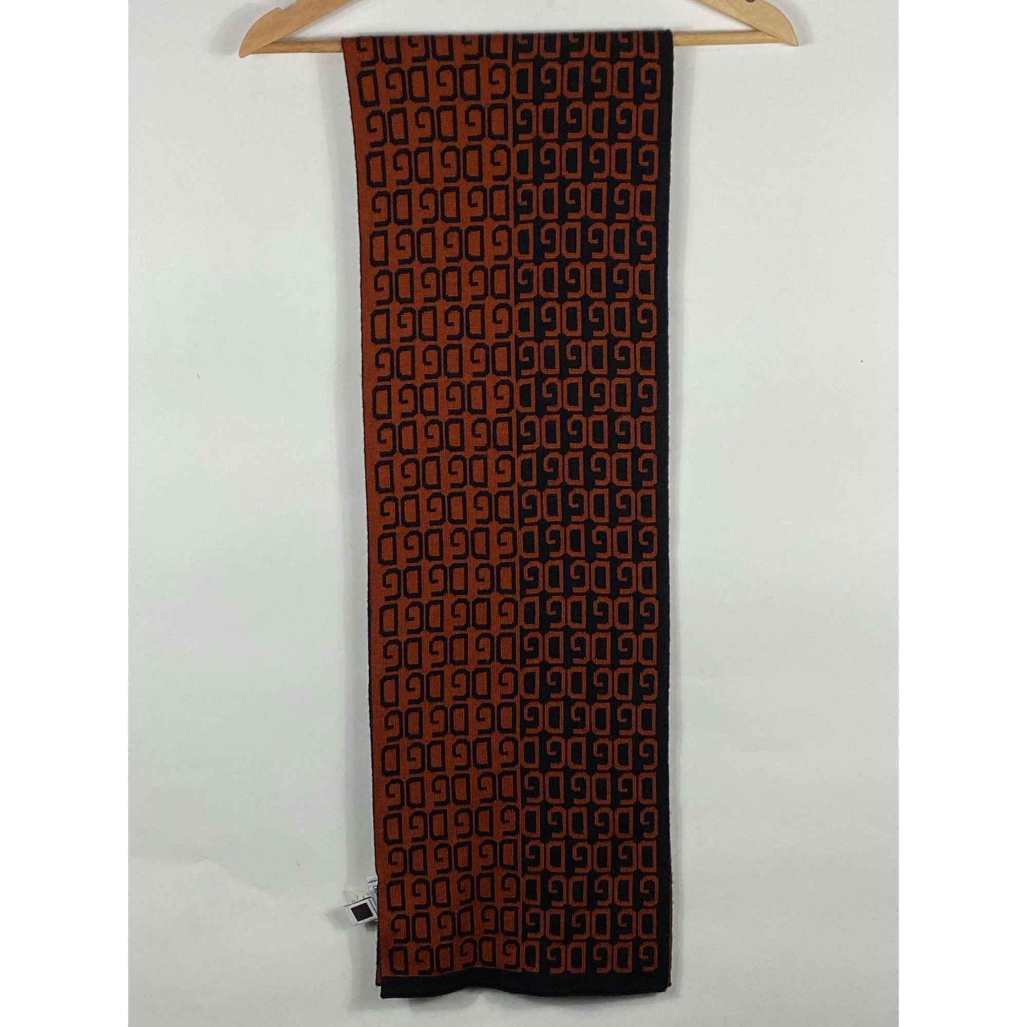 Dolce & Gabbana Dolce & Gabbana DG Monogam Wool/Acrylic Scarf Brown/Black Ma Size ONE SIZE - 2 Thumbnail