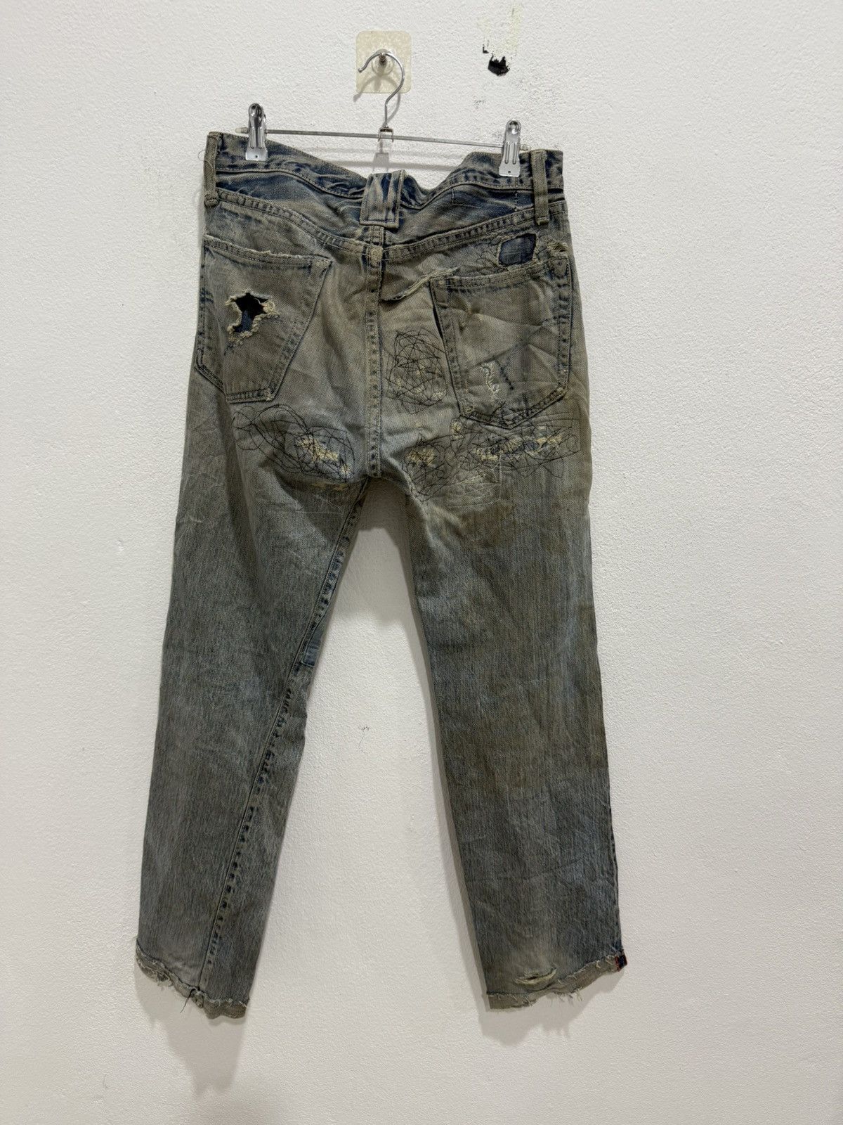 Blue Blue Japan Blue-Blue Japan Distress Selvedge Denim Size US 32 / EU 48 - 7 Thumbnail