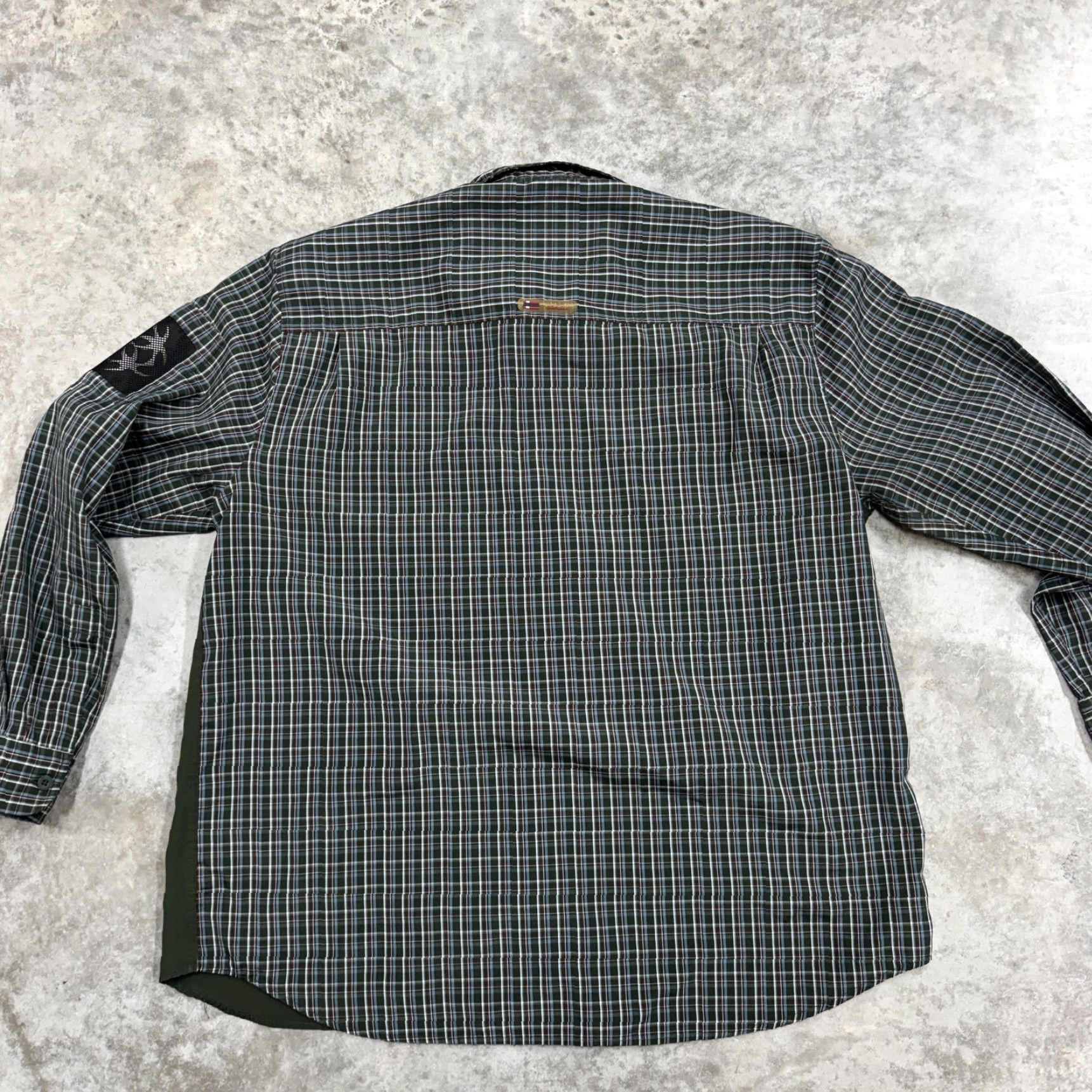 Bugle Boy VINTAGE Bugle Boy Shirt Mens 2XL Green Plaid Button-Up Long Sleeve Pocket Zipper Button - Size US XXL / EU 58 / 5 - 7 Thumbnail