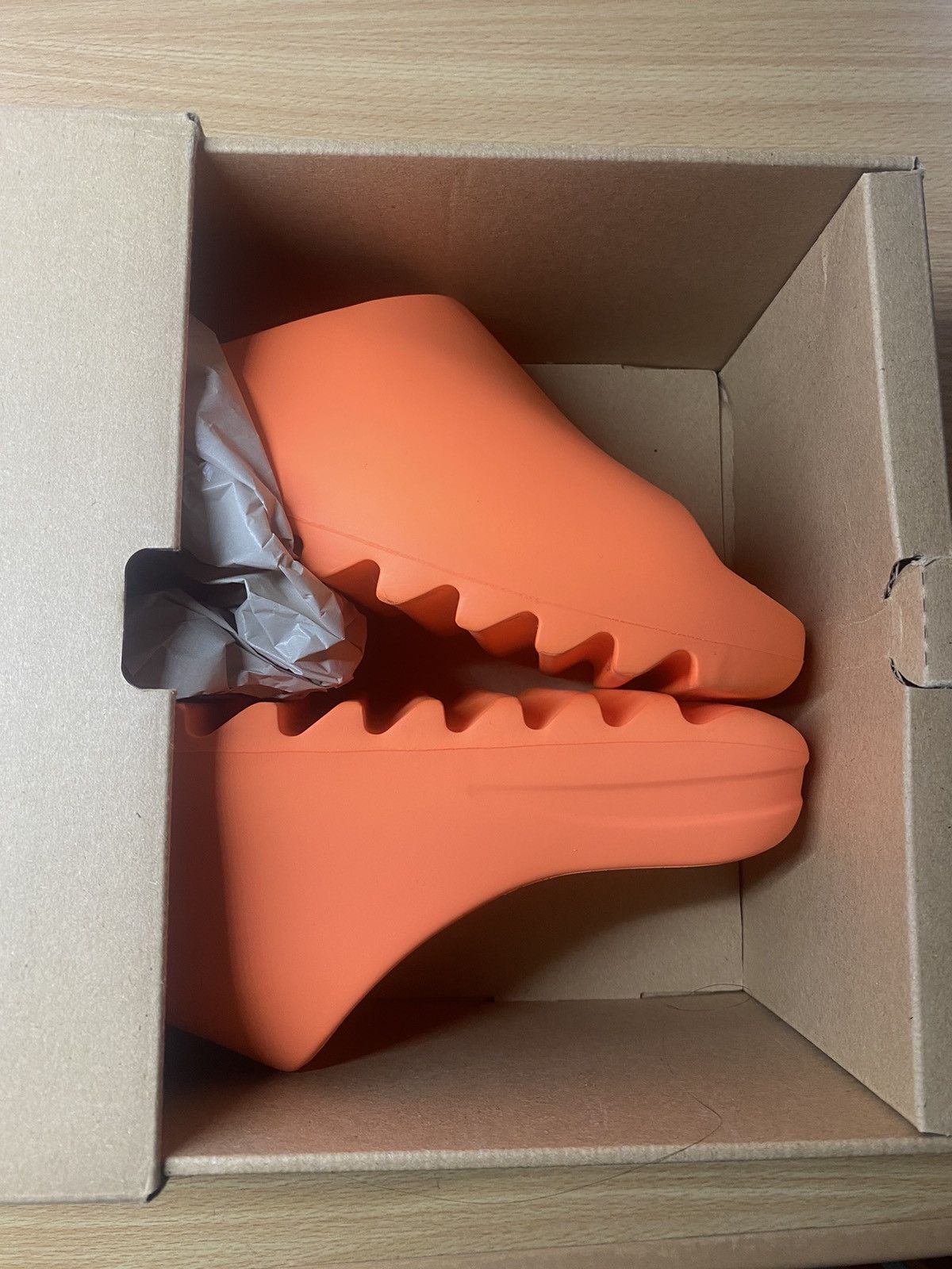 image of Adidas x Kanye West Yeezy Slide “Enflame Orange”, Men's (Size 11)