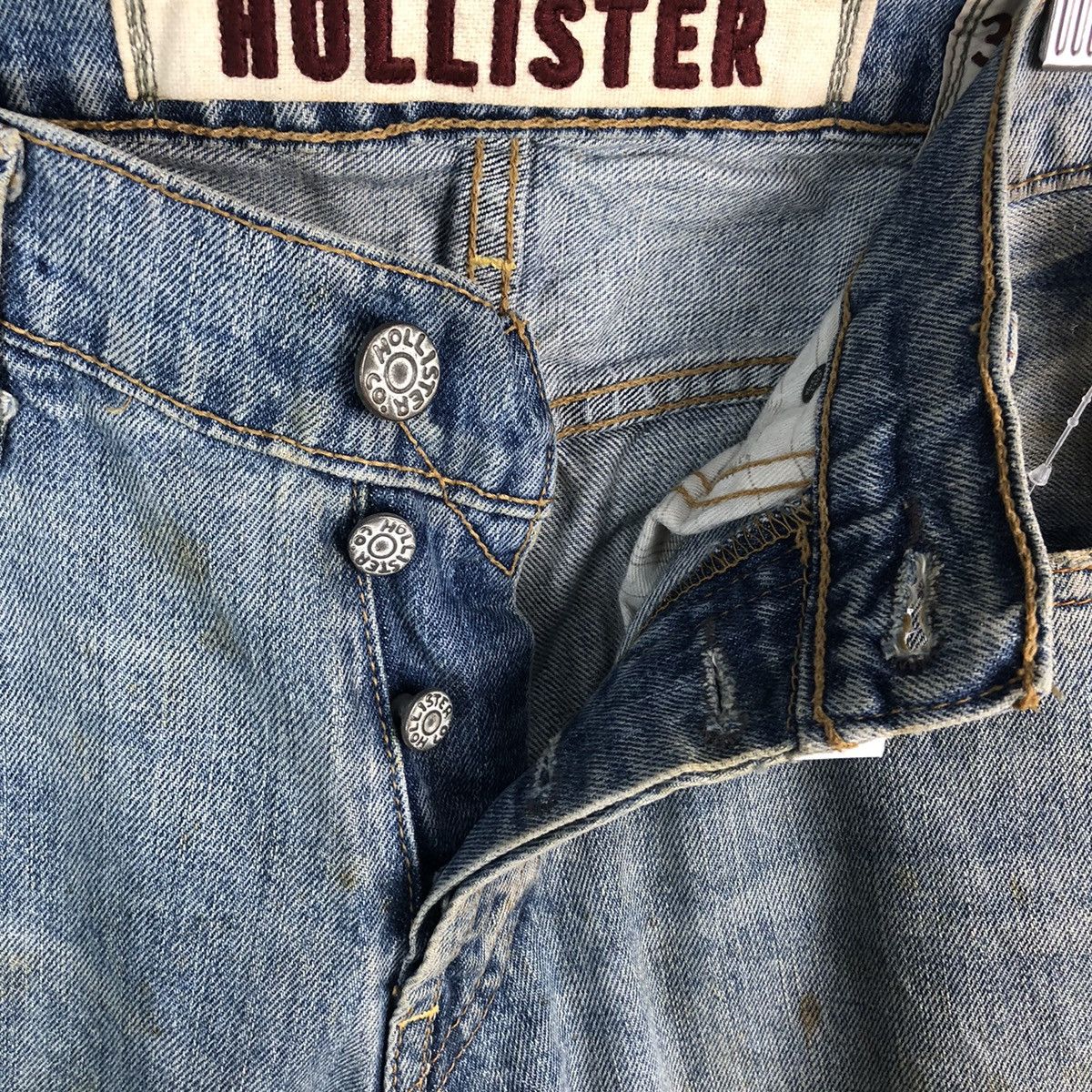 Japanese Brand Hollister Blue Distressed ripped Denim Pants #A1415 Size US 31 - 15 Thumbnail