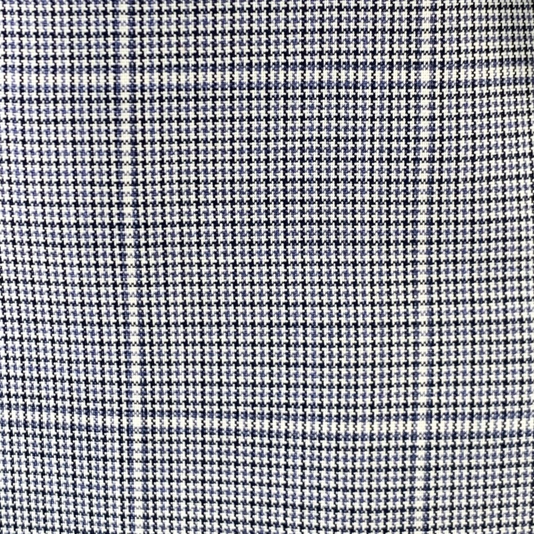 Valentino VALENTINO Suit Size 38 Blue Grey Plaid Wool Notch Lapel Size 38R - 3 Thumbnail