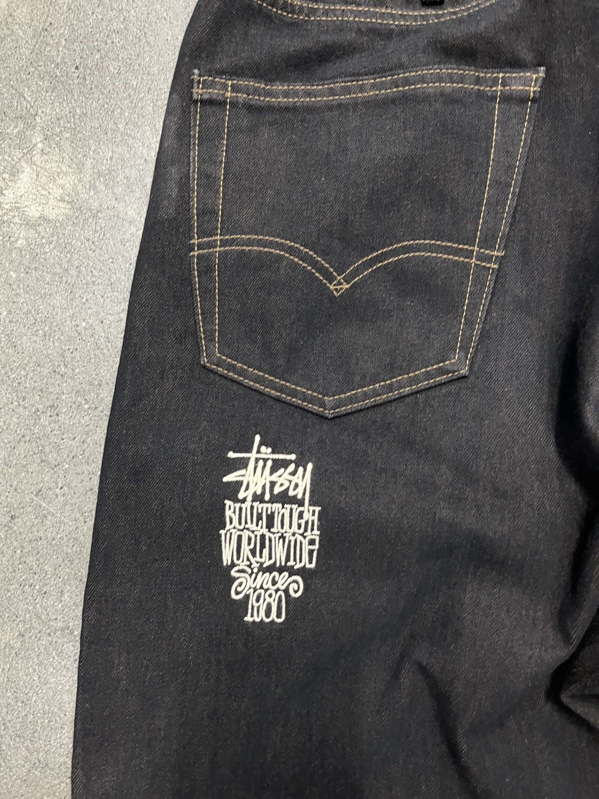 Levi's × Stussy Stussy x Levi's Crispy Rinse 568 Jean | Grailed