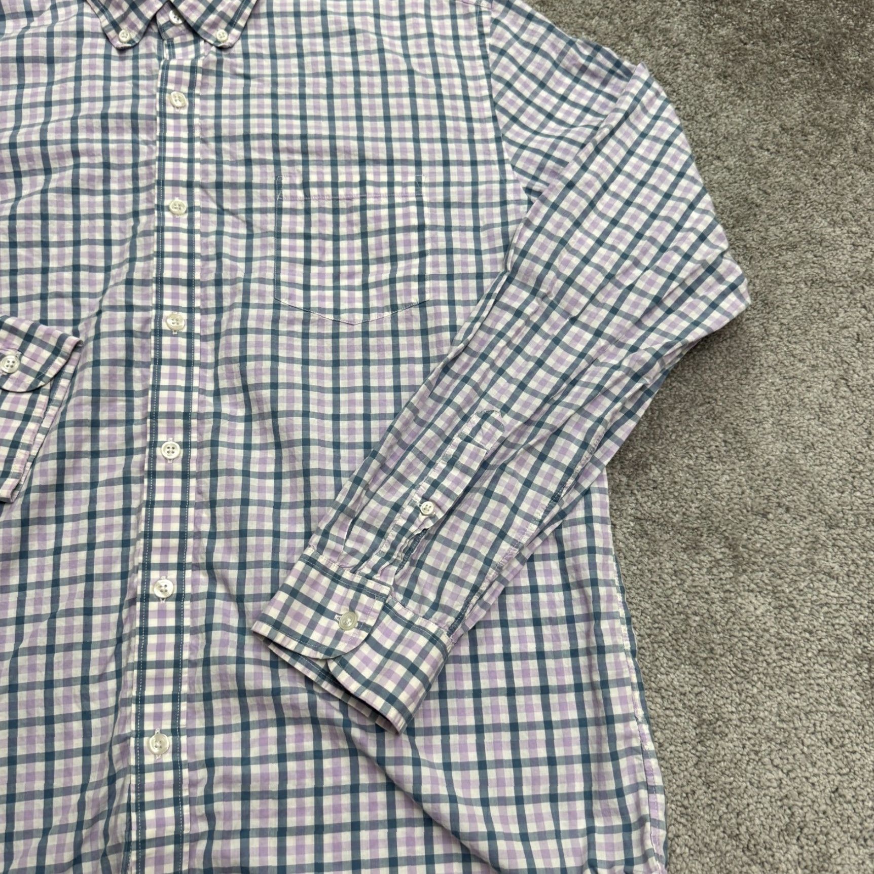 J.Crew J.CREW Lightweight Button-Up Shirt Mens XL Multicolor Plaid Cotton Casual Preppy Size US XL / EU 56 / 4 - 4 Thumbnail