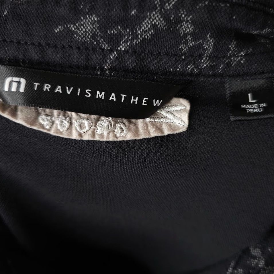 TravisMathew Travis Mathew Warmer Tides Scoop Polo Shirt Mens Large Black Zouk Las Vegas Size US L / EU 52-54 / 3 - 6 Thumbnail