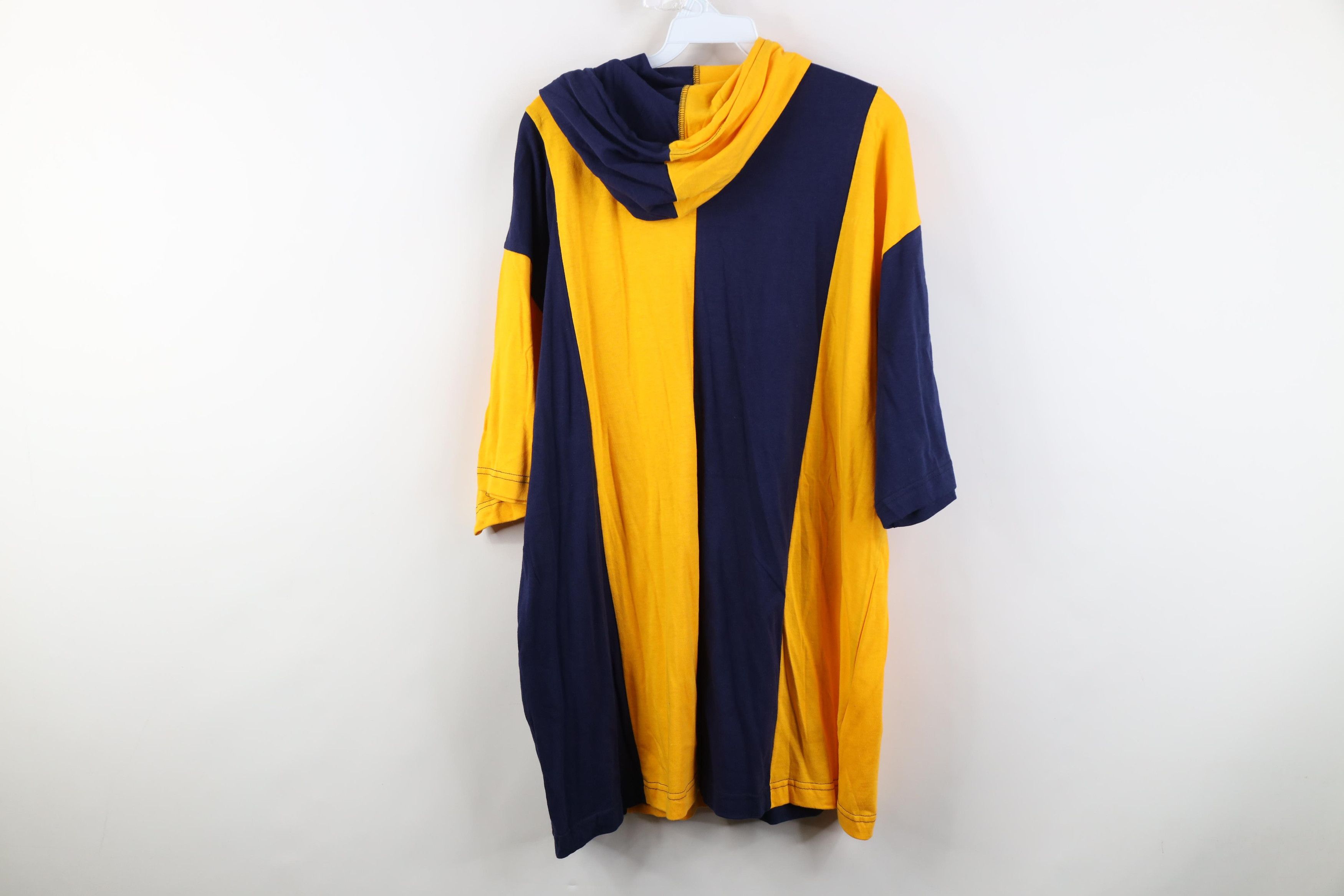Vintage Deadstock Vintage 90s Block Short Sleeve Hooded T-Shirt Size US XL / EU 56 / 4 - 9 Thumbnail