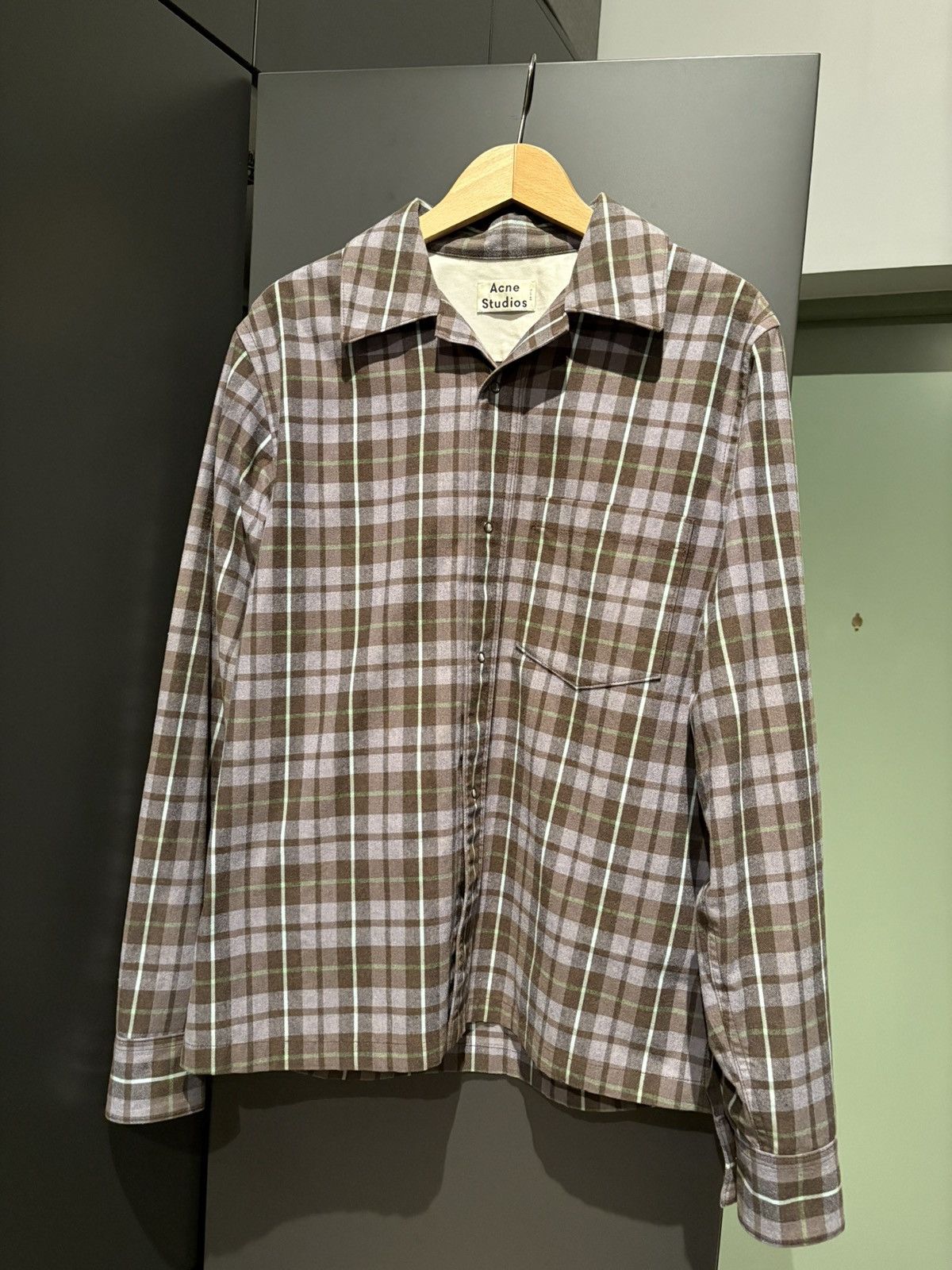Acne Studios Acne Studios Denver Checked Shirt - Size 48 Size US M / EU 48-50 / 2 - 1 Thumbnail