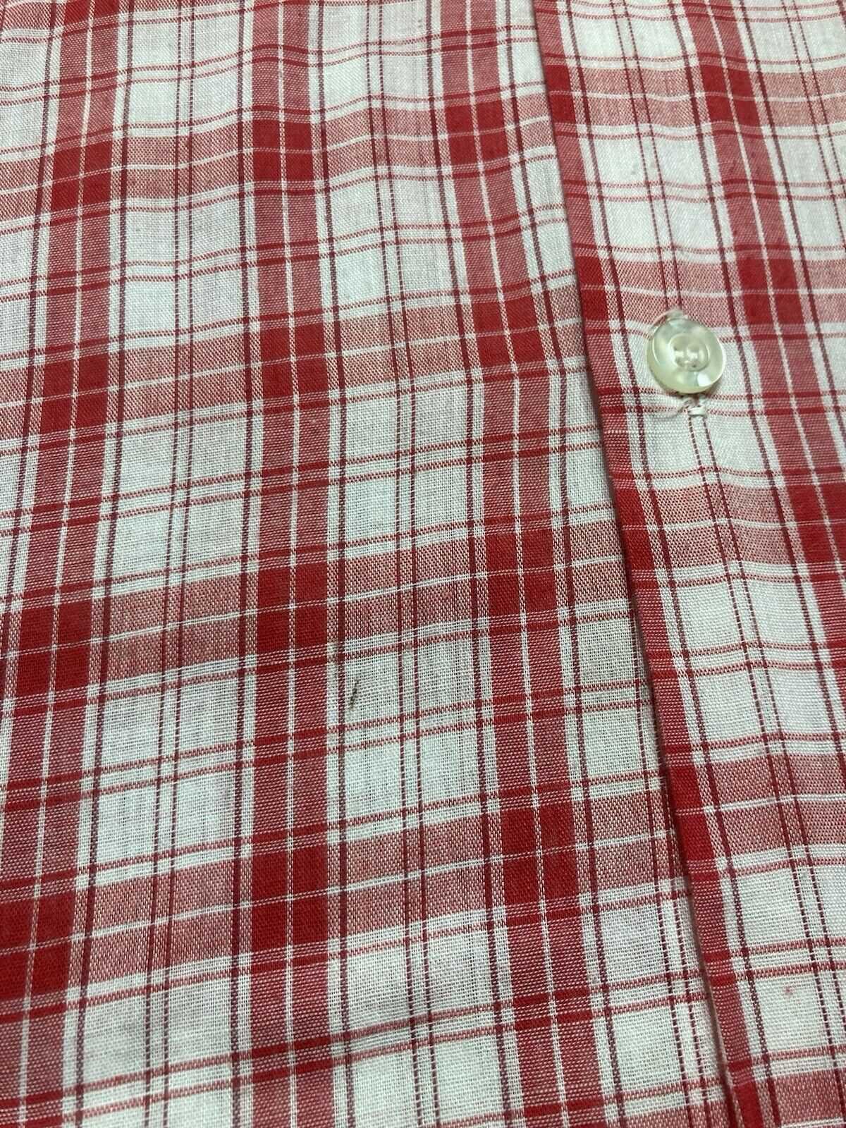 Vintage Vtg 70s button shirt Mr Leggs plaid check dagger collar XL Size US XL / EU 56 / 4 - 6 Thumbnail
