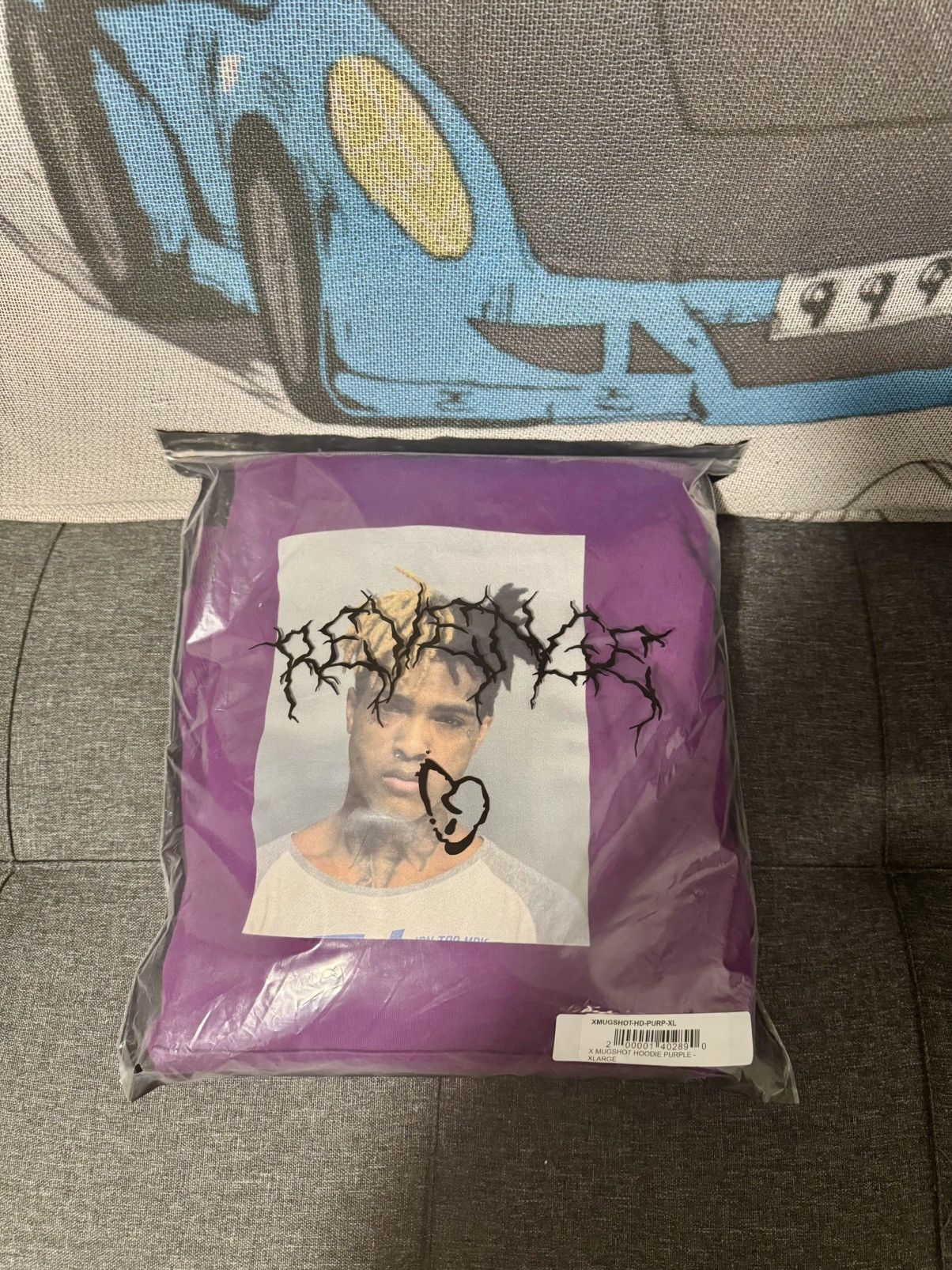 Revenge Revenge XXXTentacion Mugshot Hoodie - Purple Size US XL / EU 56 / 4 - 6 Thumbnail
