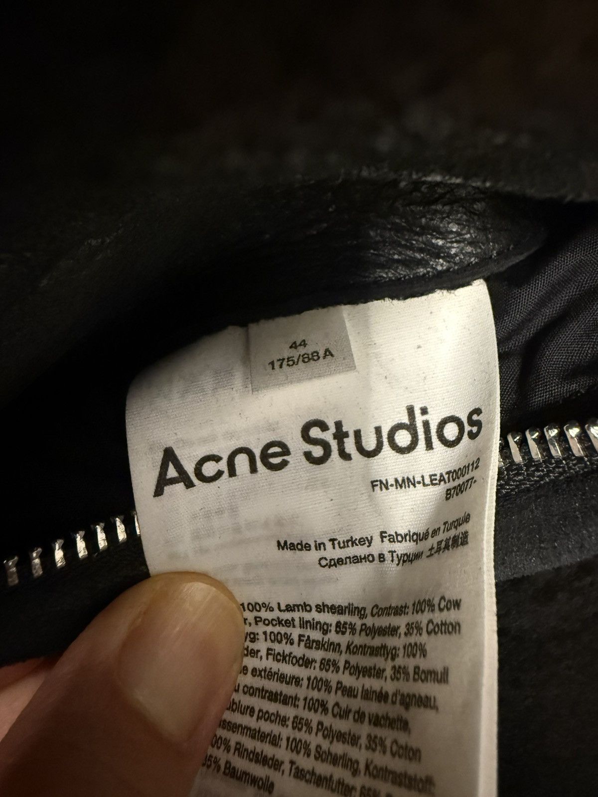 Acne Studios Acne Studio Ian Shearling Leather Jacket Size US S / EU 44-46 / 1 - 8 Thumbnail