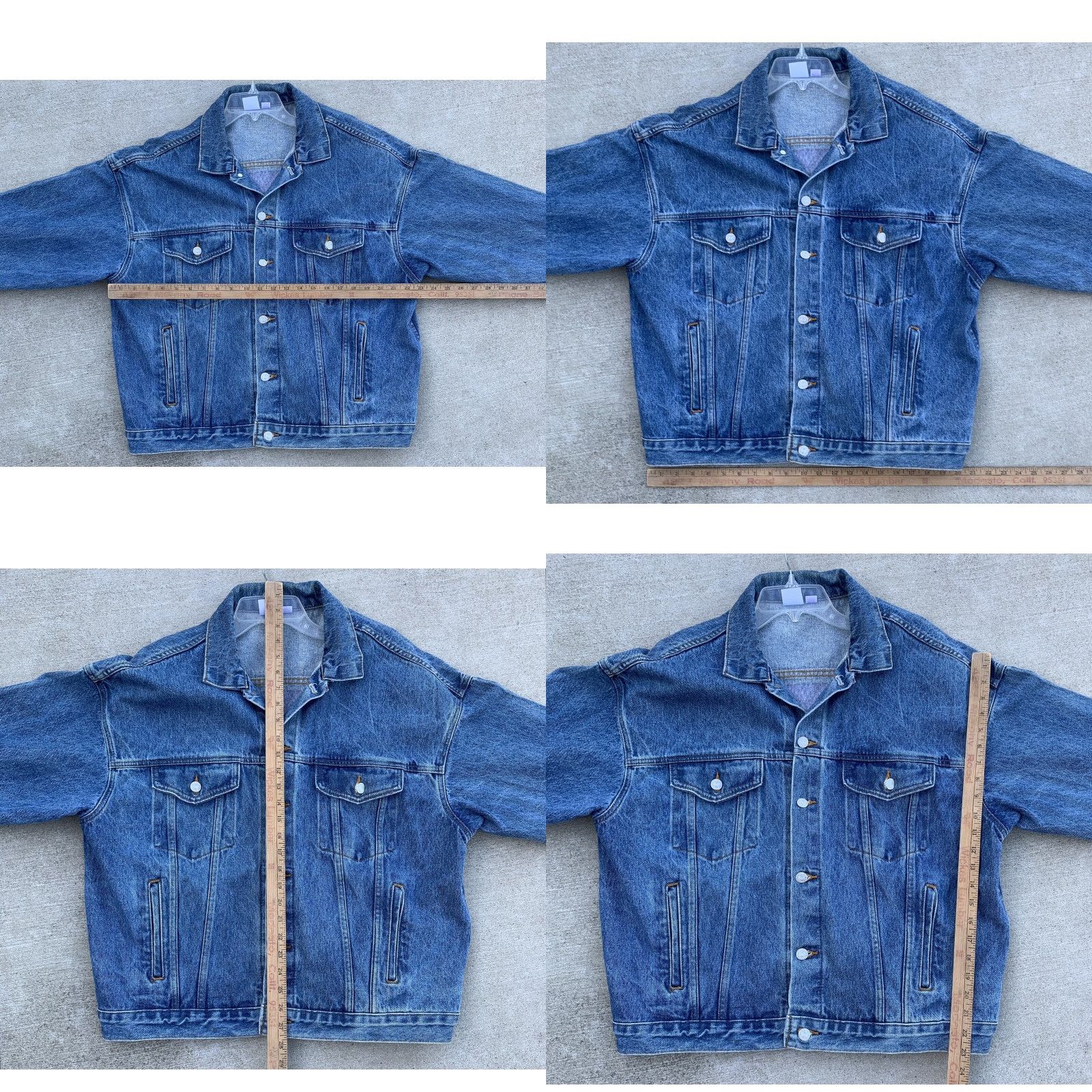 Vintage VINTAGE Golden State Warriors Embossed Denim Jacket Trucker Jean Made In USA Size L Size US 33 - 11 Thumbnail