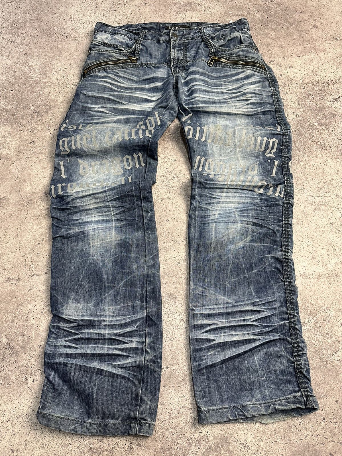 Japanese Brand × Vintage Vintage Y2K Junya Watanabe Style Archive Jeans Distressed Size US 34 / EU 50 - 21 Thumbnail