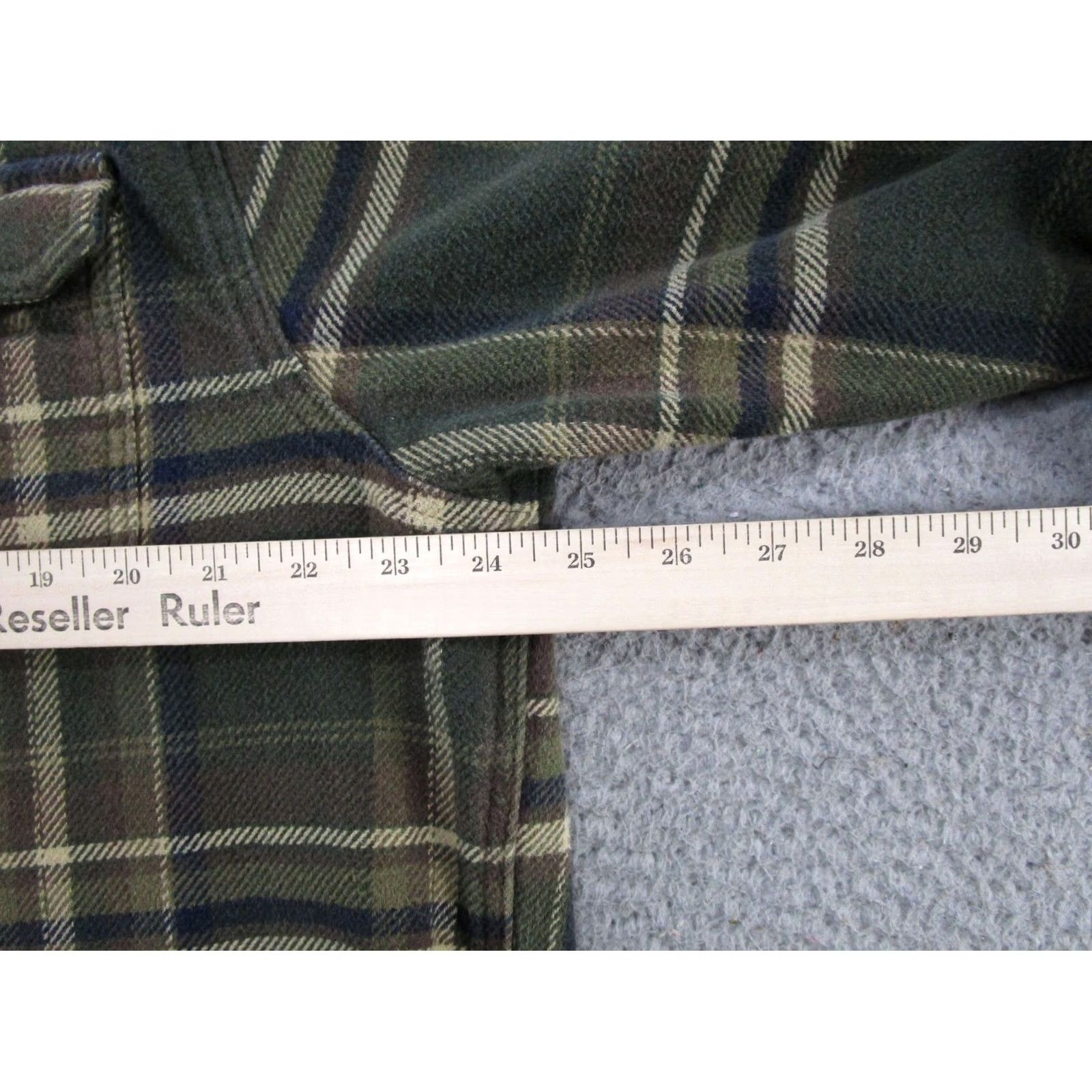 Orvis Orvis Flannel Shirt Shacket Mens 2XL Plaid Green Pockets Heavyweight Button-Up Short/Long Sleeve (Shacket) 1312517 Size US XXL / EU 58 / 5 - 7 Thumbnail