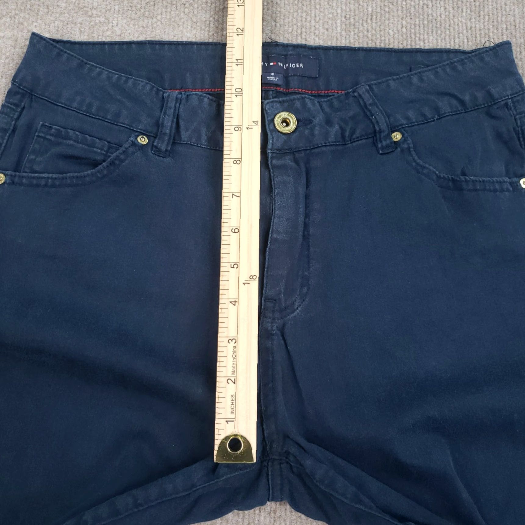 Tommy Hilfiger Tommy Hilfiger Skinny Pants Women's Blue Stretch Mid Rise Size 10 Size 32" / US 10 / IT 46 - 6 Thumbnail