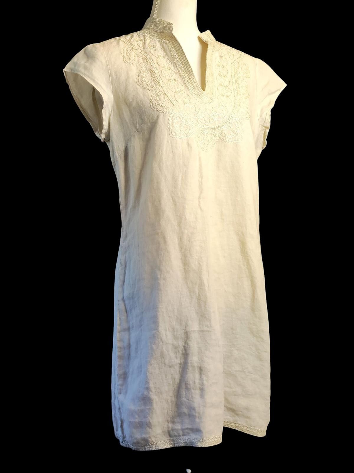 Other Cynthia Rowley Sleeveless Casual Dress/Embellished Neckline Size M / US 6-8 / IT 42-44 - 4 Thumbnail