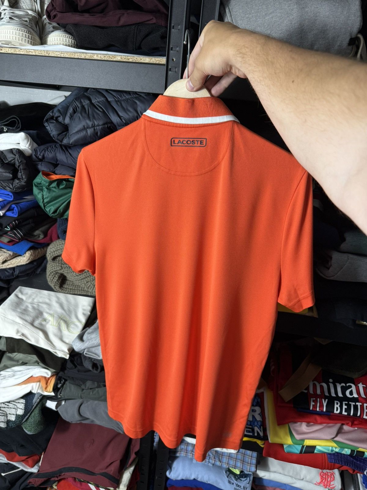 Lacoste Lacoste Sport Novak Djokovic Tennis Polo Shirt Orange Size M Size US M / EU 48-50 / 2 - 11 Thumbnail