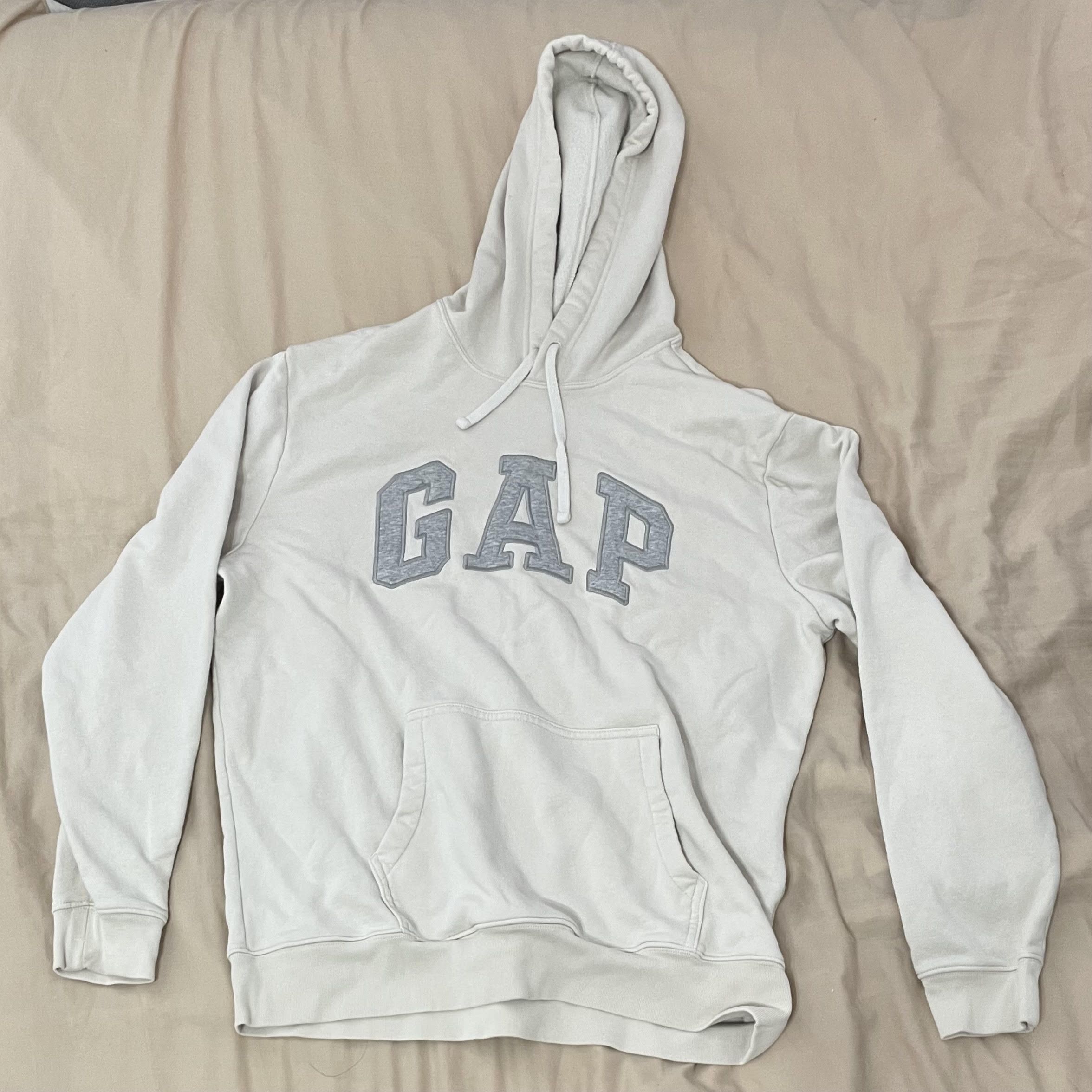 Gap GAP Beige Arch Logo Hoodie, Men's Large [ BRAND NEW ] Size US L / EU 52-54 / 3 - 1 Thumbnail